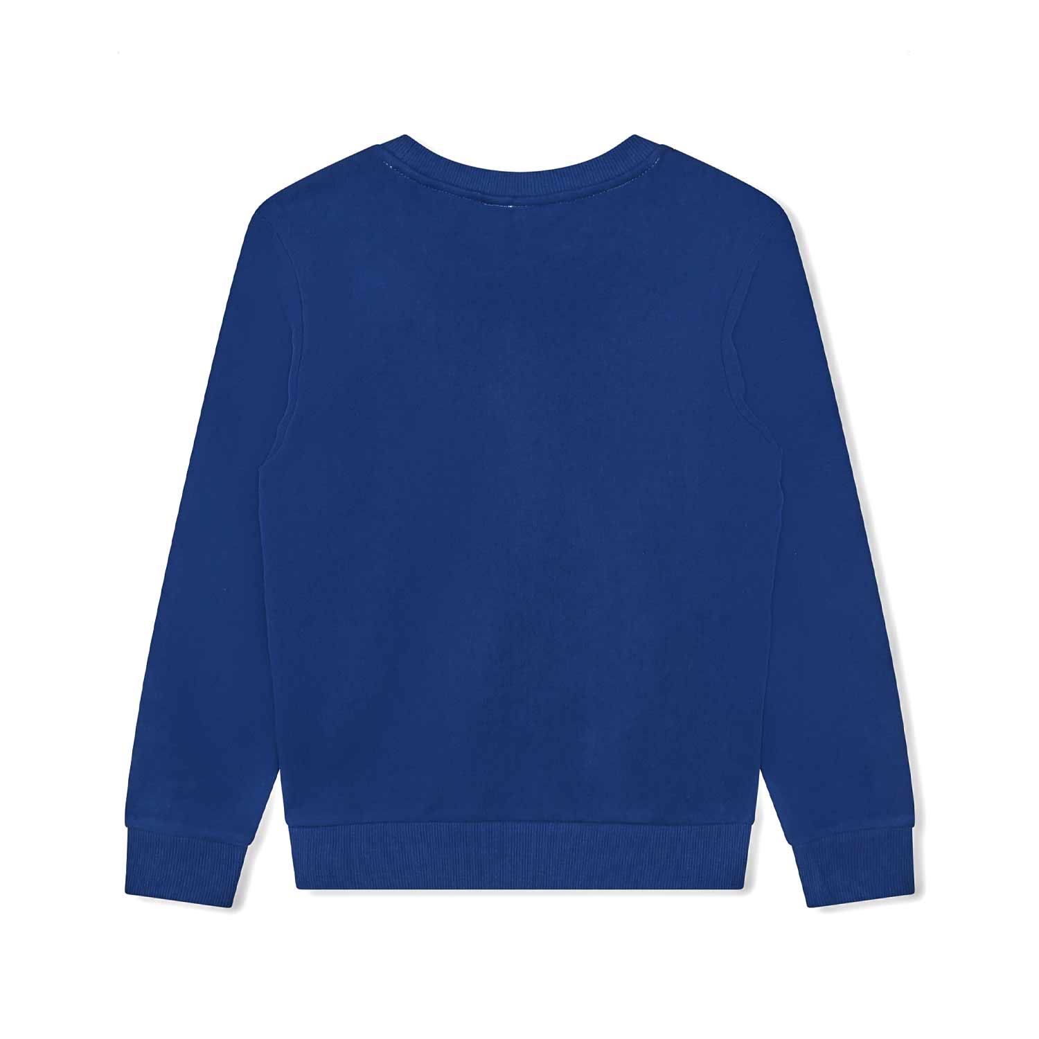 FELPA BLU ROYAL CON LOGO BIANCO - annameglio.com abbigliamento moda