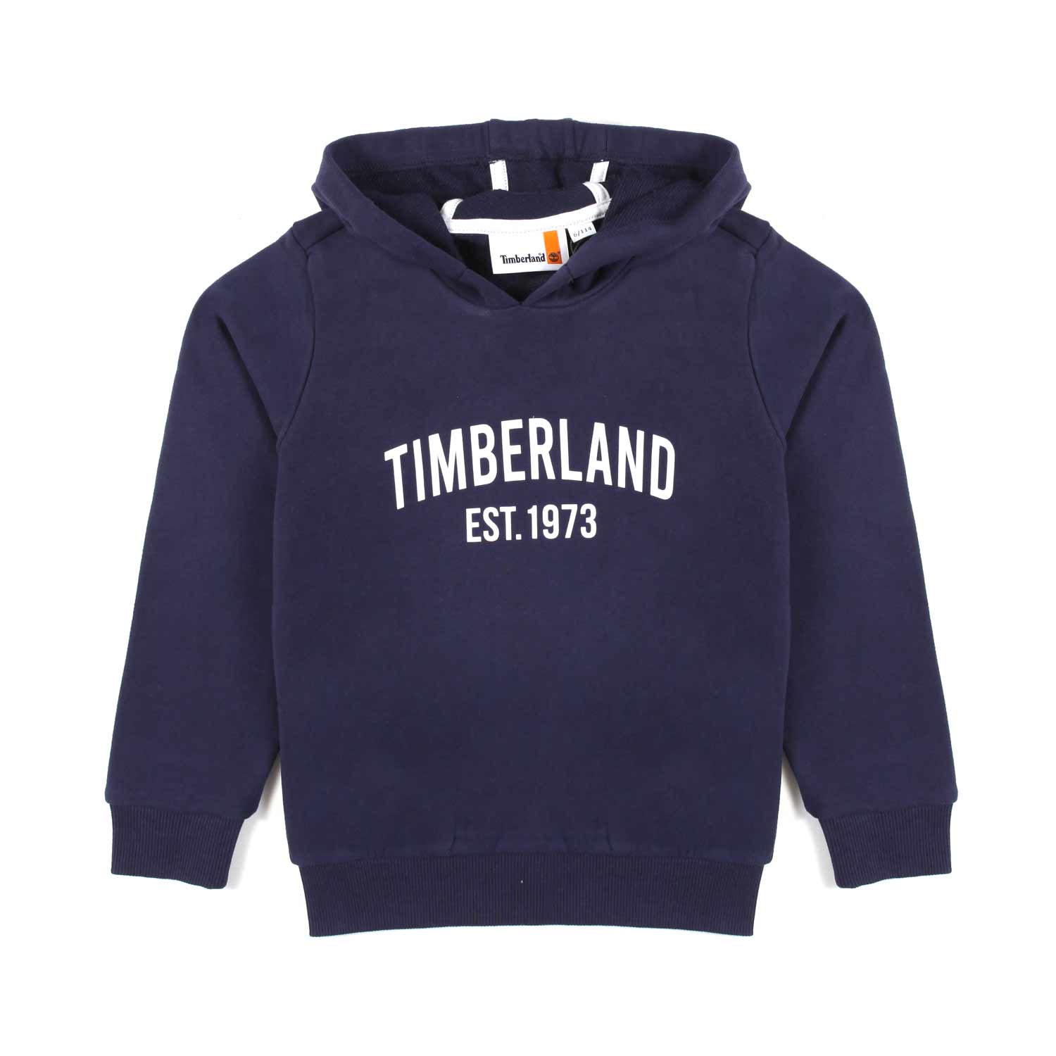 FELPA HOODIE BLU NAVY CON LOGO BIANCO - annameglio.com abbigliamento moda