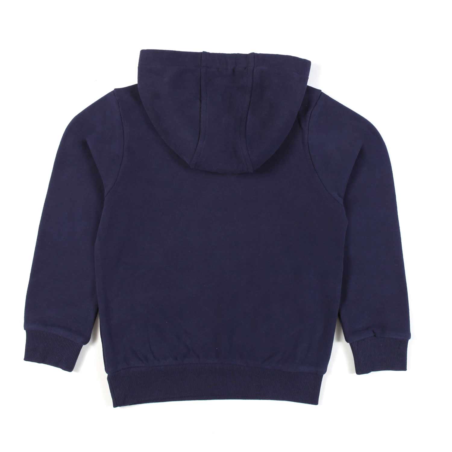 FELPA HOODIE BLU NAVY CON LOGO BIANCO - annameglio.com abbigliamento moda