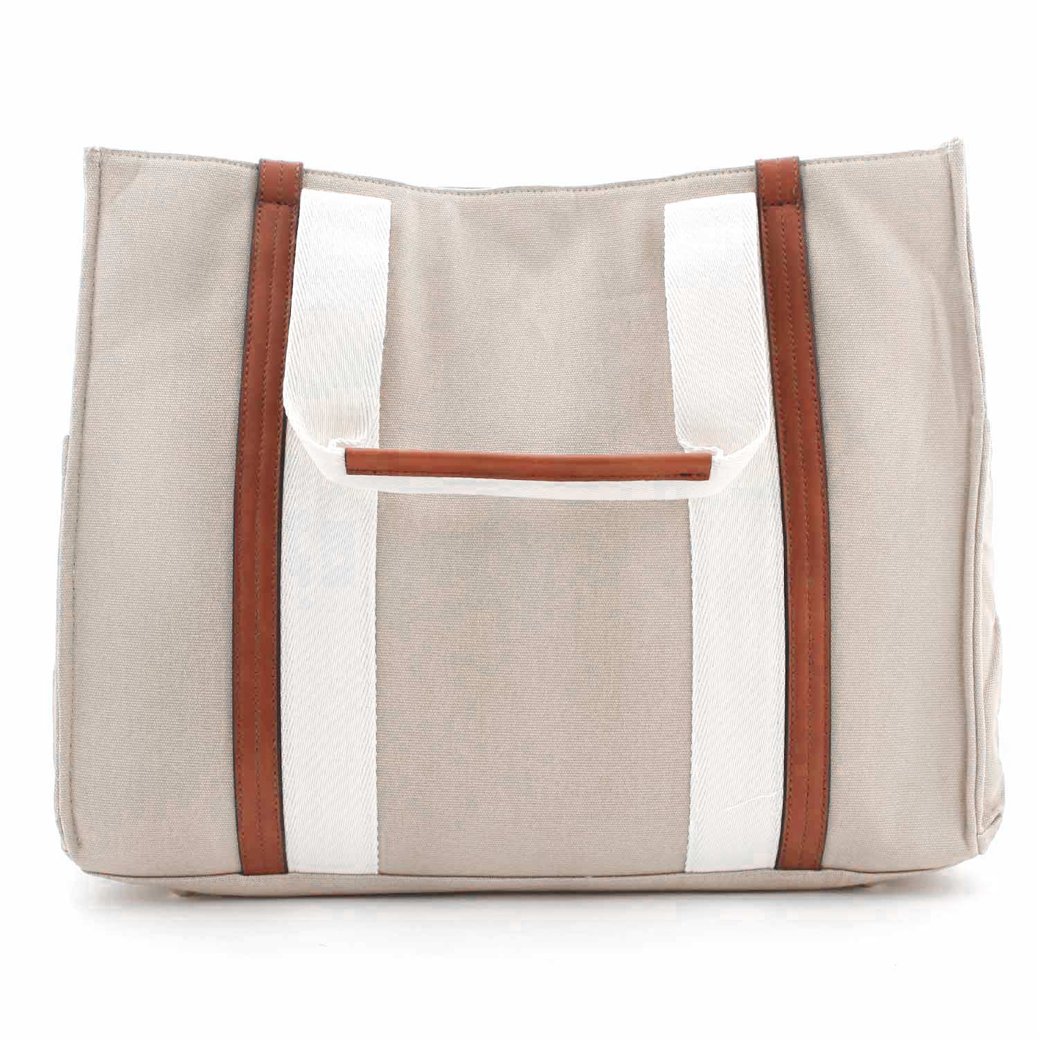 BORSA MAMMA BEIGE, MARRONE E PANNA - annameglio.com abbigliamento moda