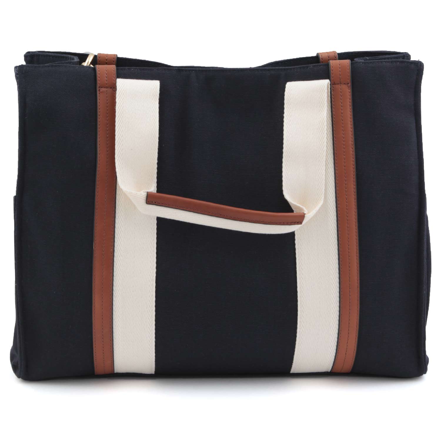 BORSA MAMMA BLU NAVY, MARRONE E PANNA - annameglio.com abbigliamento moda