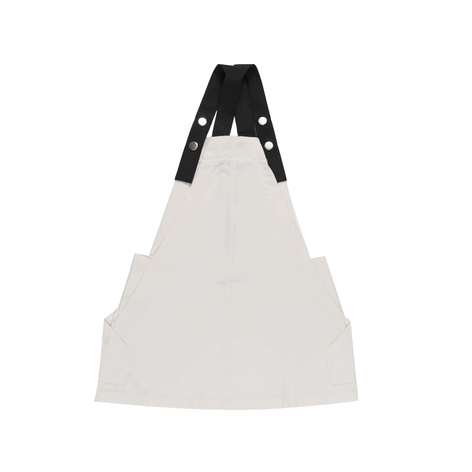 GONNA SALOPETTE BIANCO NATURALE E NERA - annameglio.com abbigliamento moda