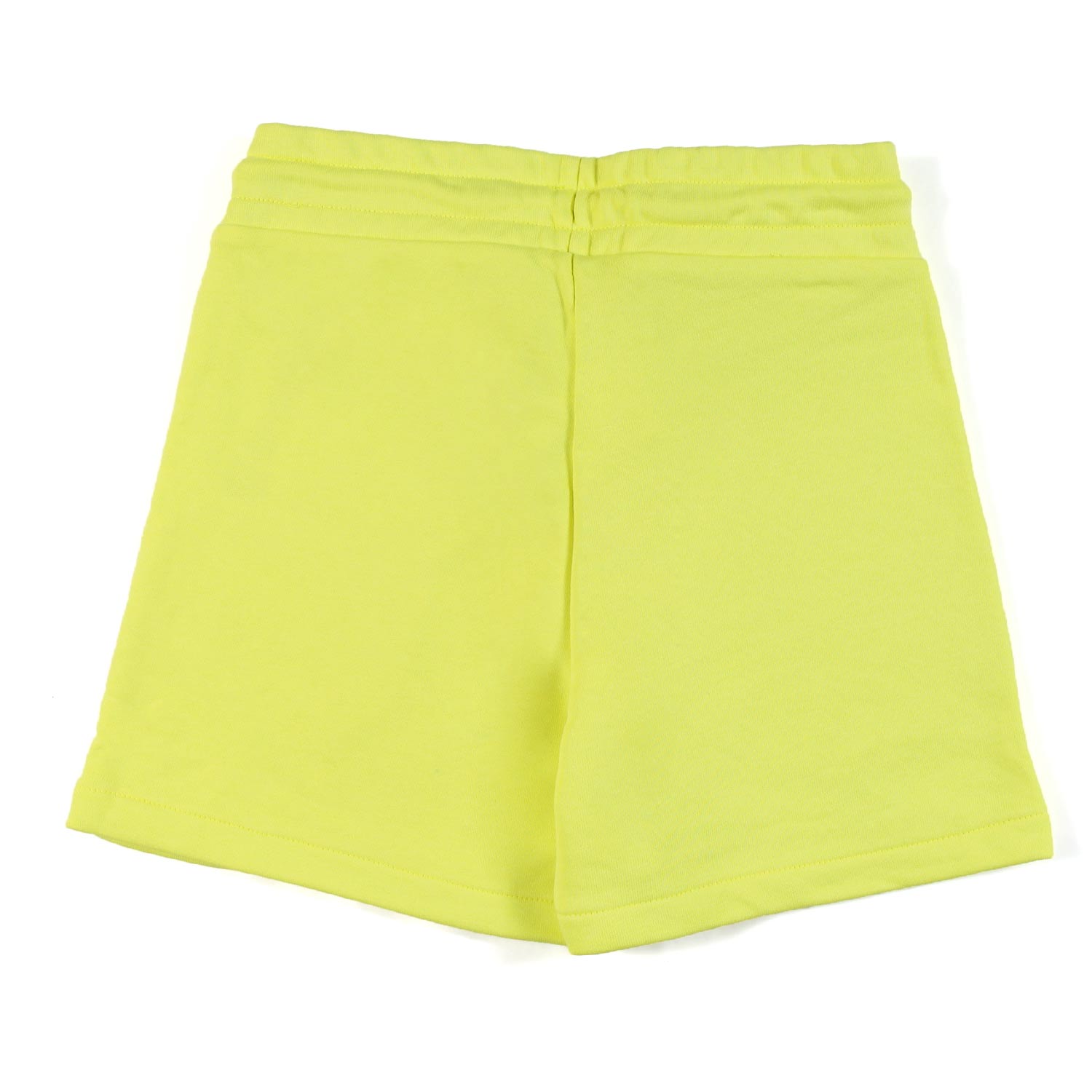 SHORTS FELPA GIALLO FLUO CON LOGO BIANCO - annameglio.com abbigliamento moda