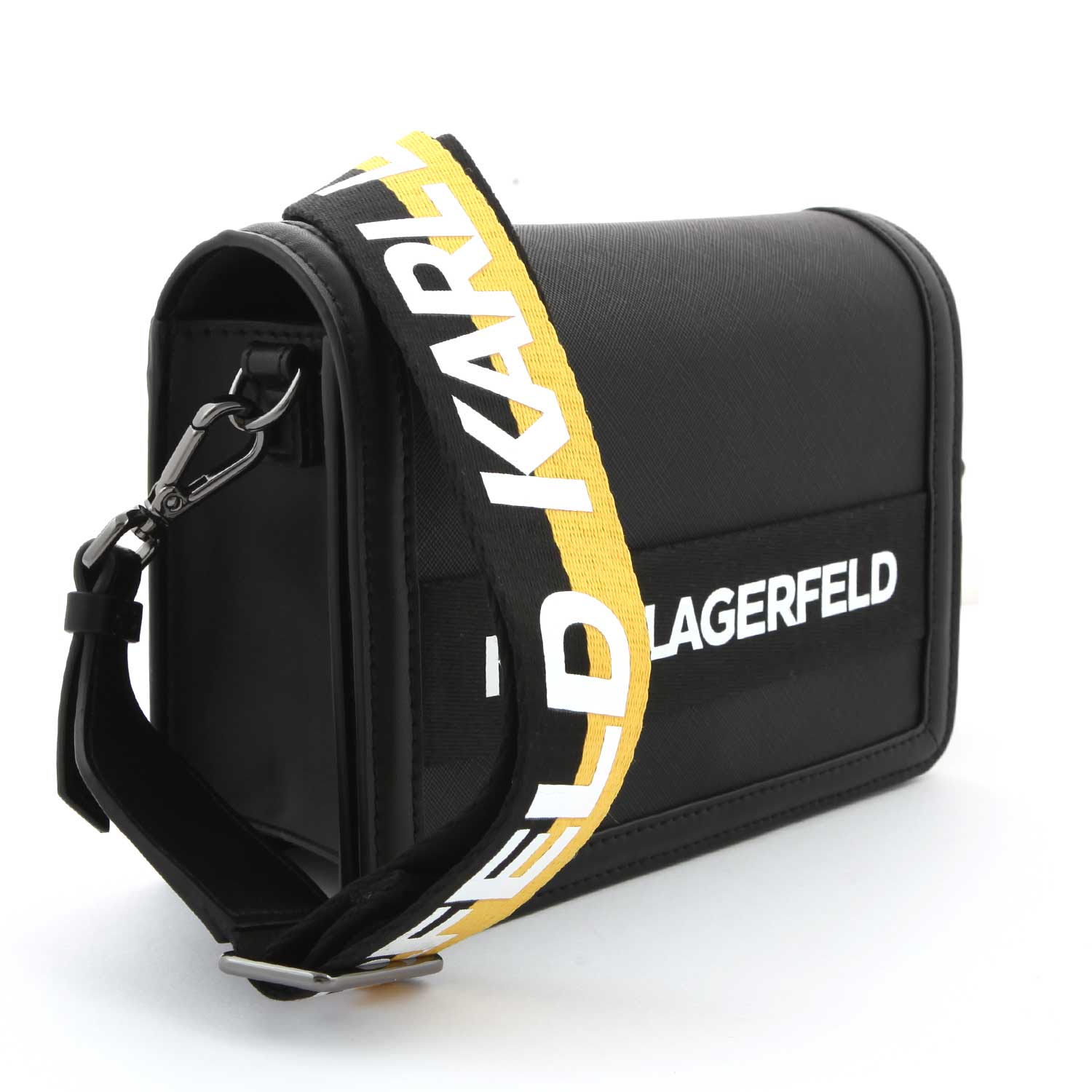 BORSETTA A MANO KARL NERA CON TRACOLLA - annameglio.com abbigliamento moda