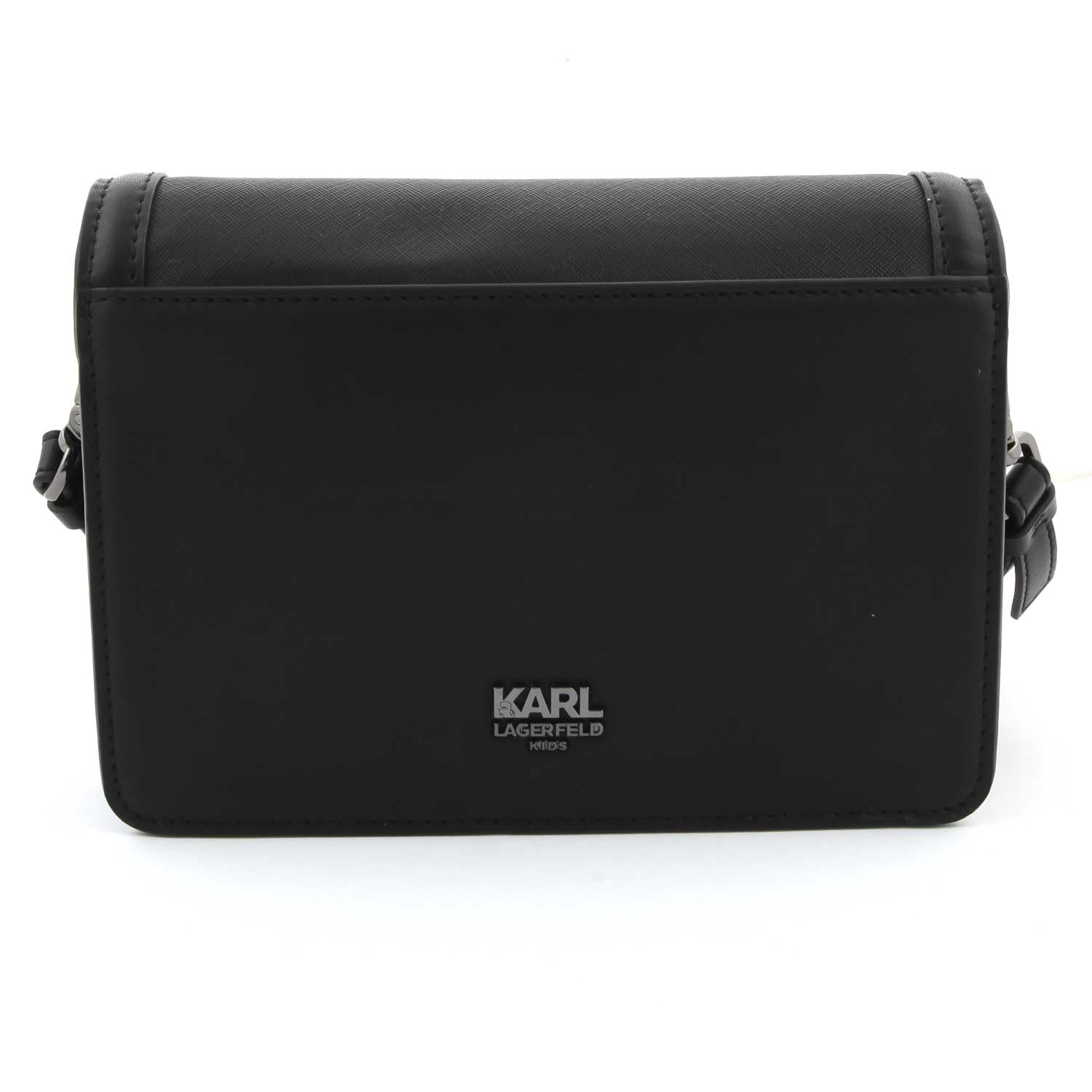 BORSETTA A MANO KARL NERA CON TRACOLLA - annameglio.com abbigliamento moda