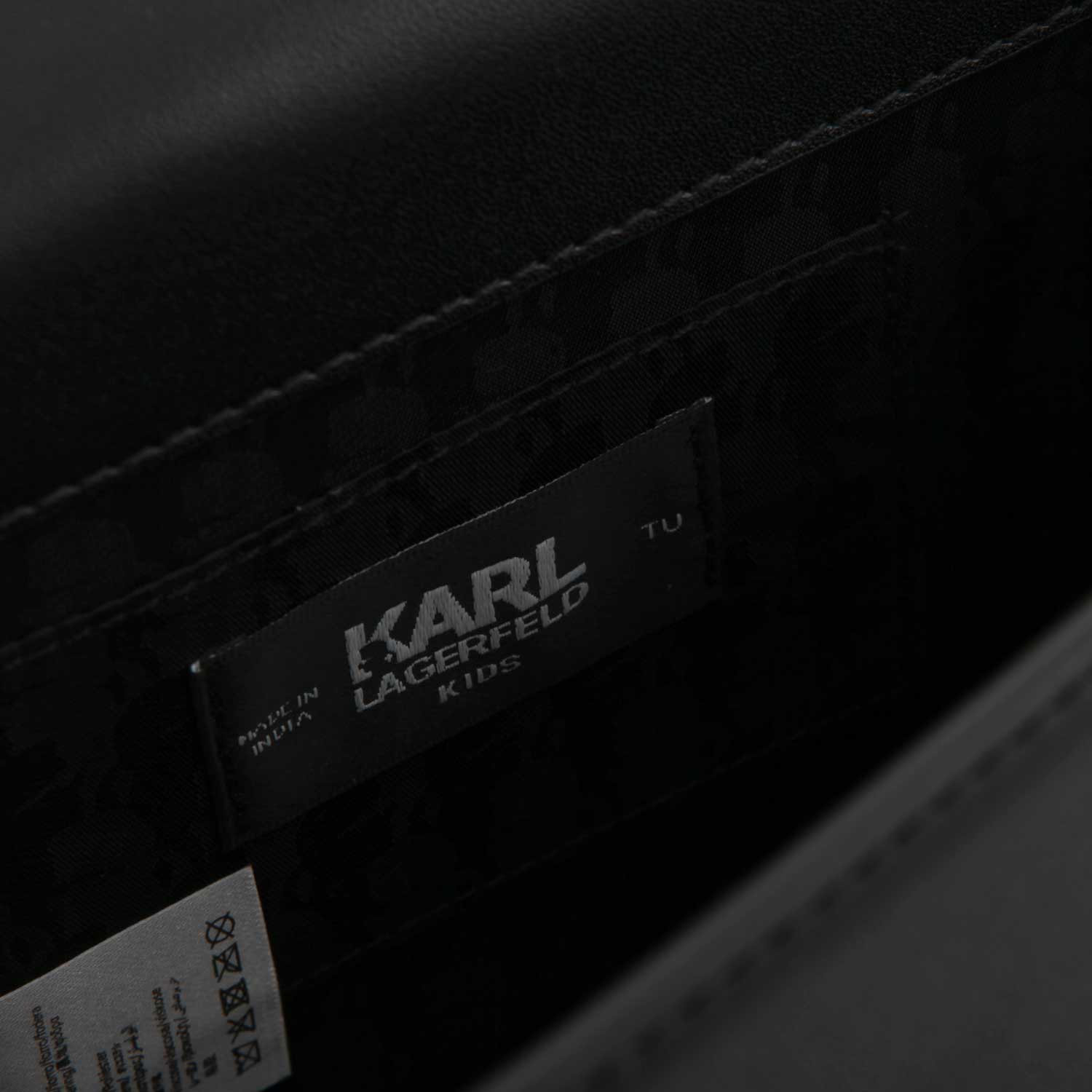 BORSETTA A MANO KARL NERA CON TRACOLLA - annameglio.com abbigliamento moda