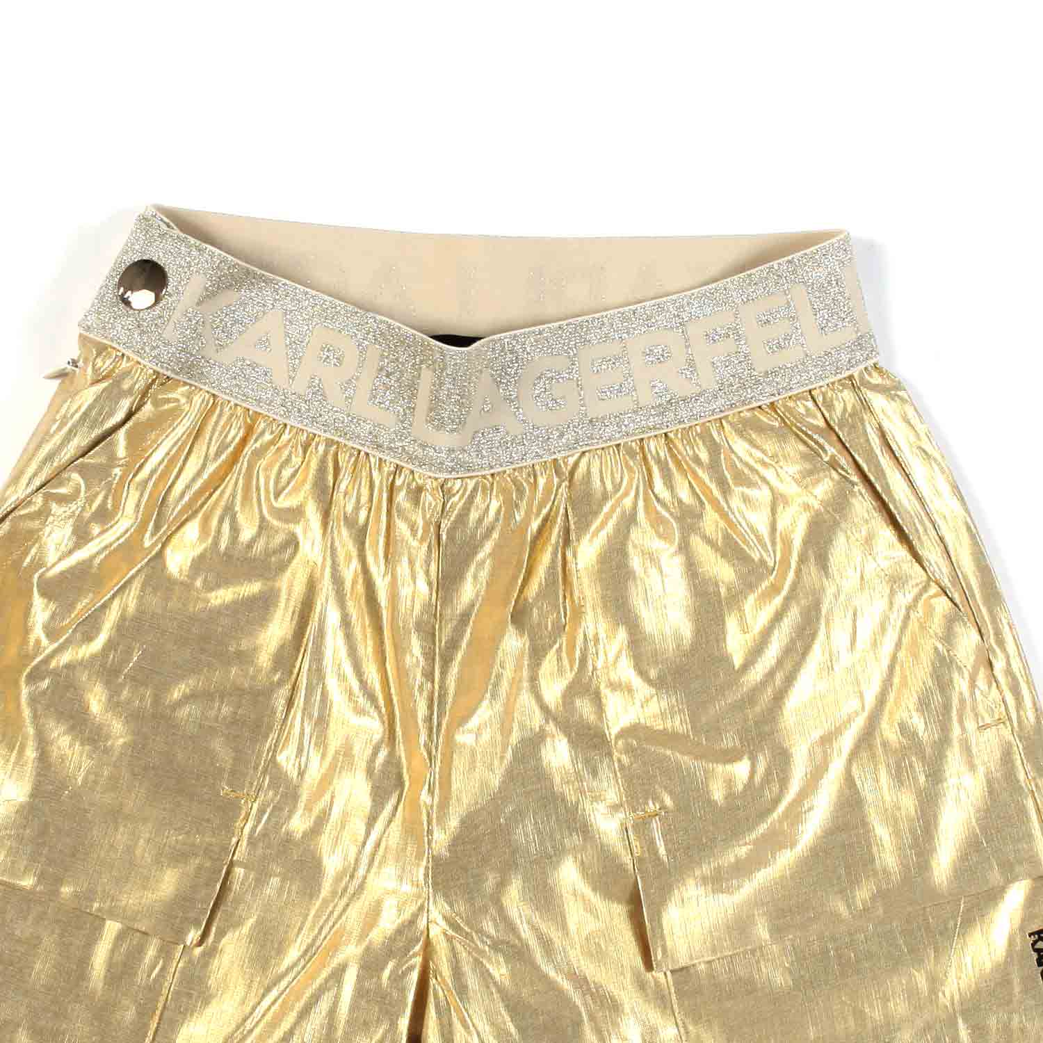 SHORTS LAMINATO ORO BAMBINA E TEENAGER - annameglio.com abbigliamento moda