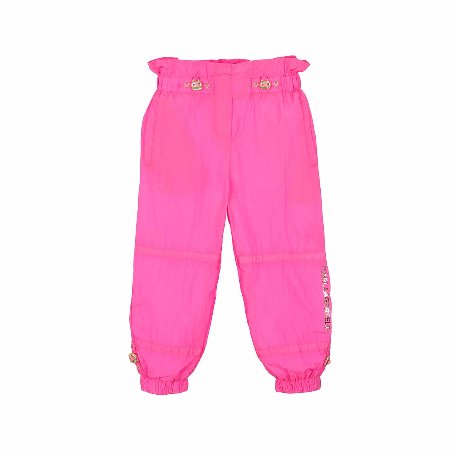PANTALONE JOGGER FUCSIA E ORO BAMBINA E TEENAGER - annameglio.com abbigliamento moda