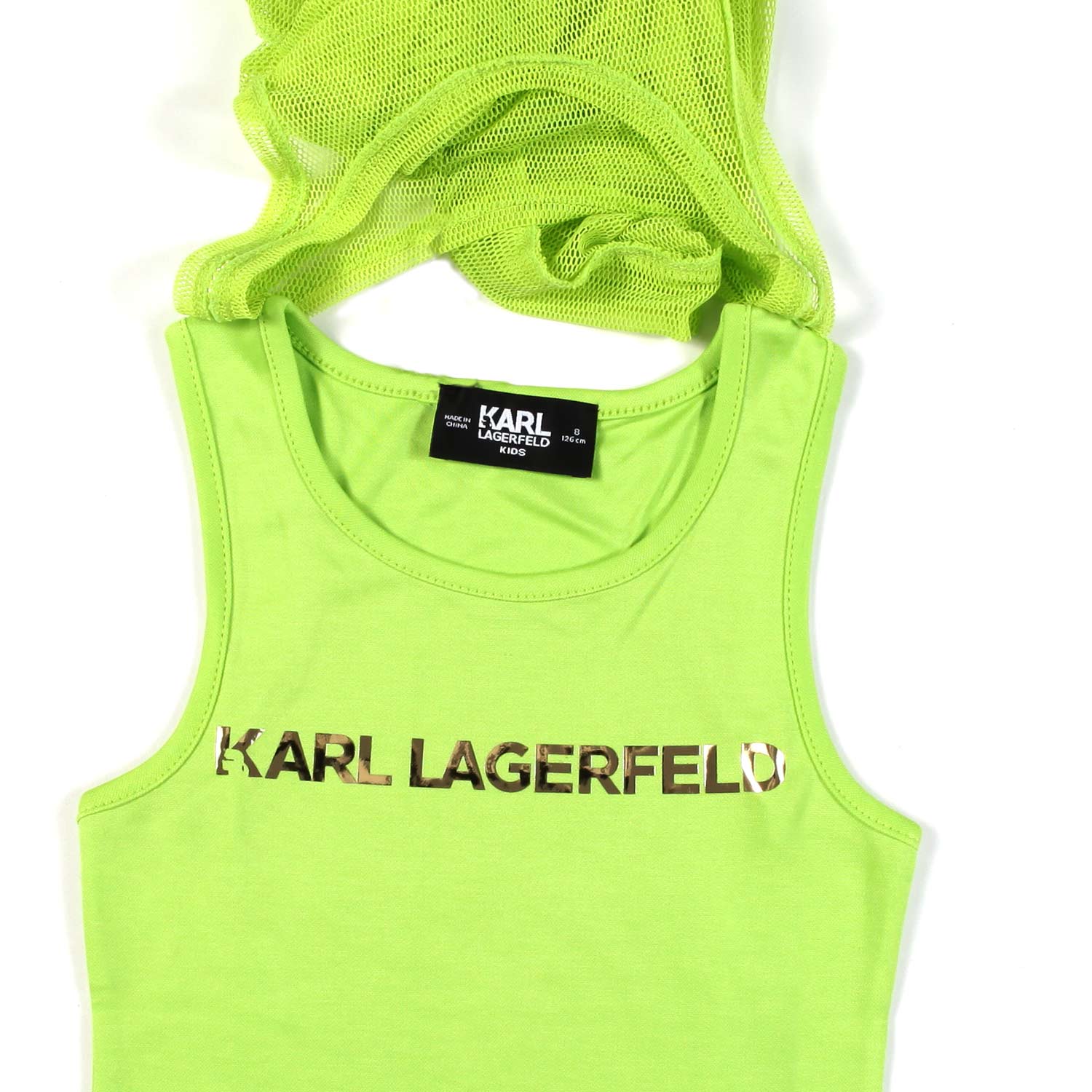 CANOTTA VERDE ACIDO CON RETINA - annameglio.com abbigliamento moda