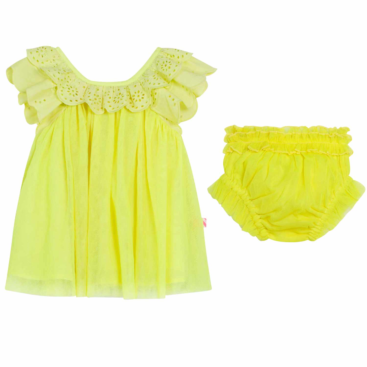 ABITO GIALLO FLUO SANGALLO BIMBA E NEONATA - annameglio.com abbigliamento moda