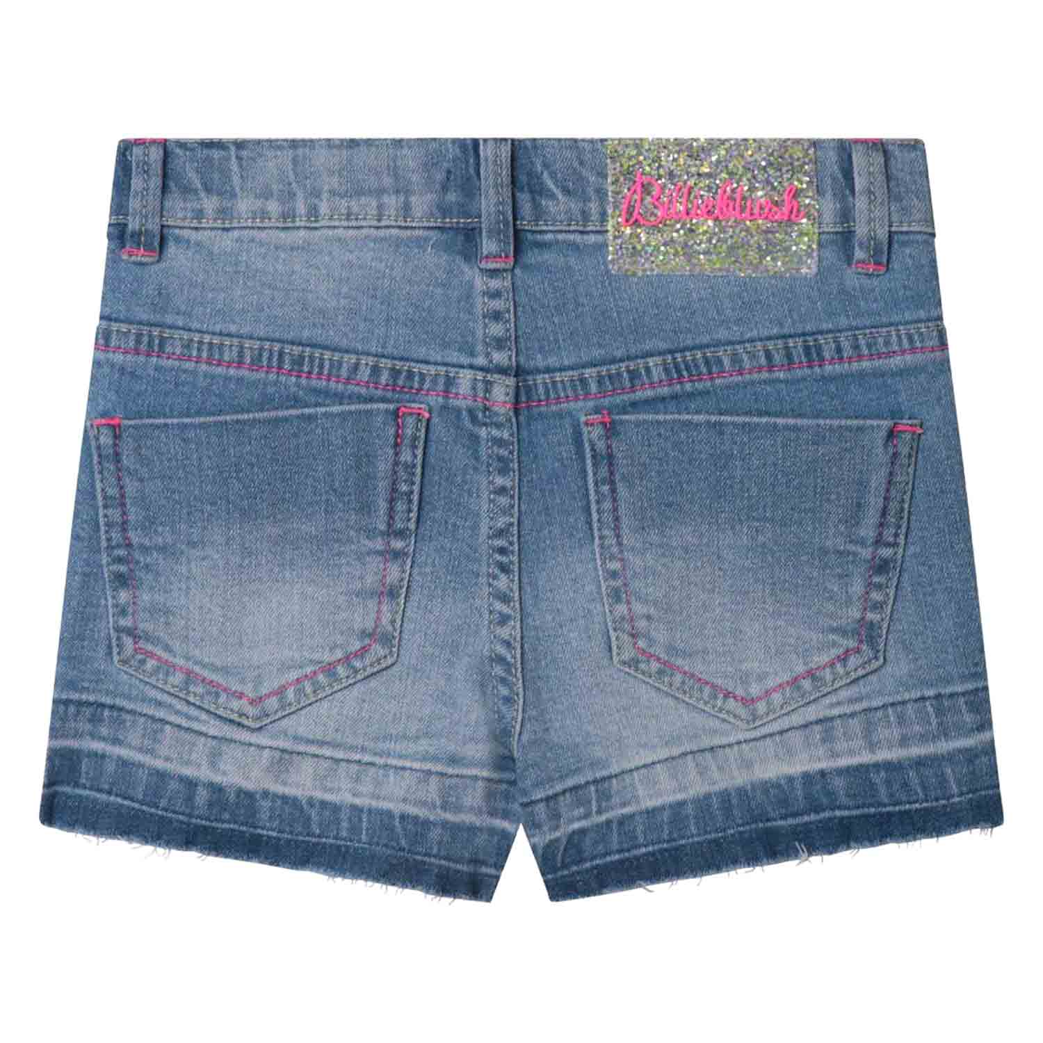 SHORTS DI JEANS CON CUORE MULTICOLOR BAMBINA - annameglio.com abbigliamento moda