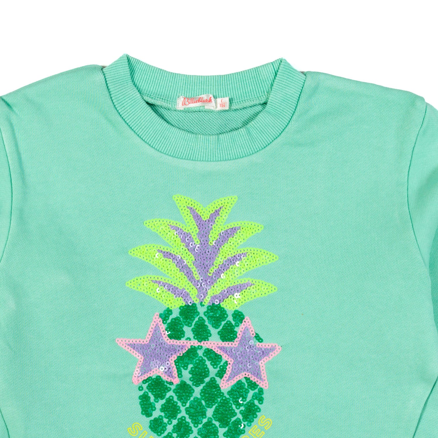 FELPA VERDE CON PAILLETTES MULTICOLOR BAMBINA - annameglio.com abbigliamento moda