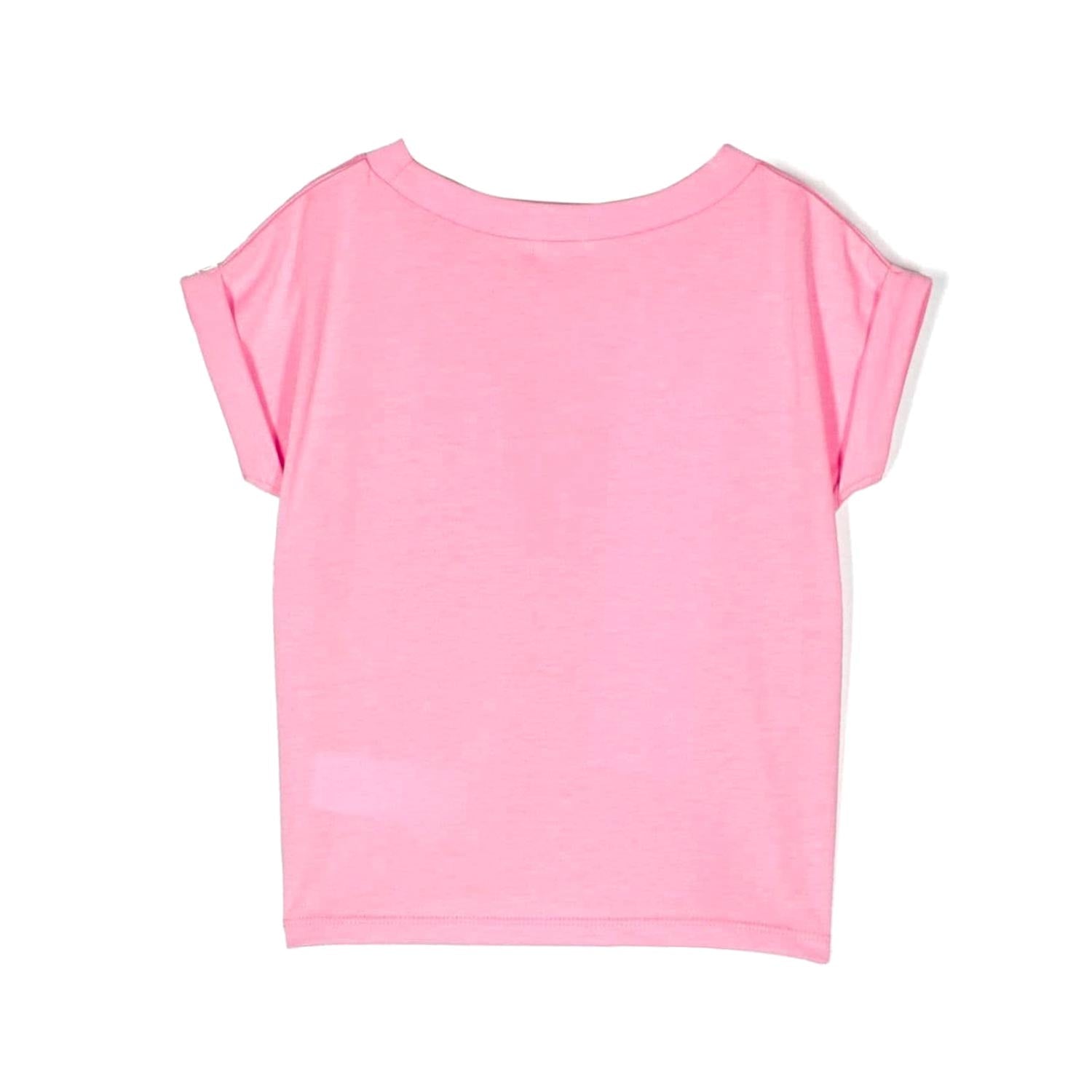 T-shirt rosa cuori paillette - annameglio.com abbigliamento moda