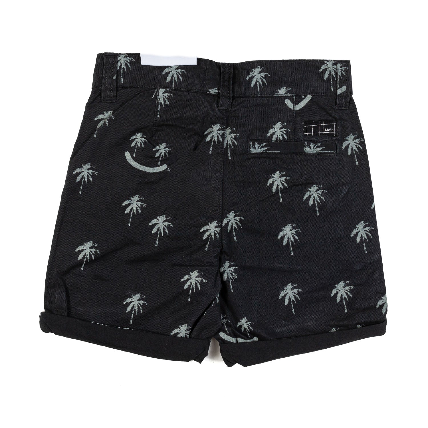 BERMUDA ALAN PALMTREES NERO BAMBINO E TEEN - annameglio.com abbigliamento moda
