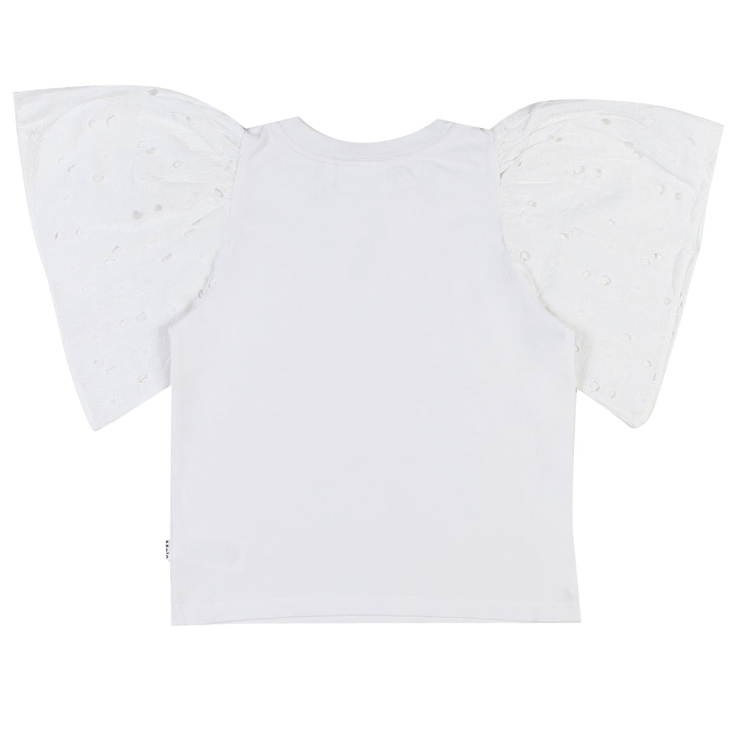Ritza Top bianco maniche sangallo - annameglio.com abbigliamento moda