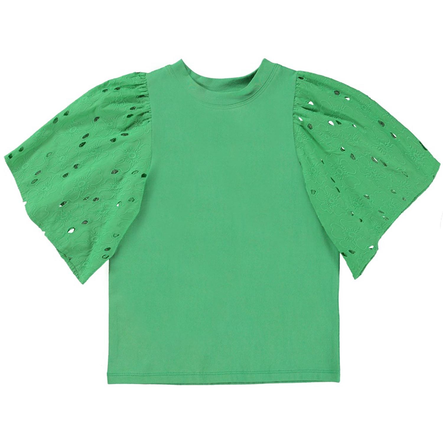 TOP RITZA SANGALLO VERDE BAMBINA E TEENAGER - annameglio.com abbigliamento moda