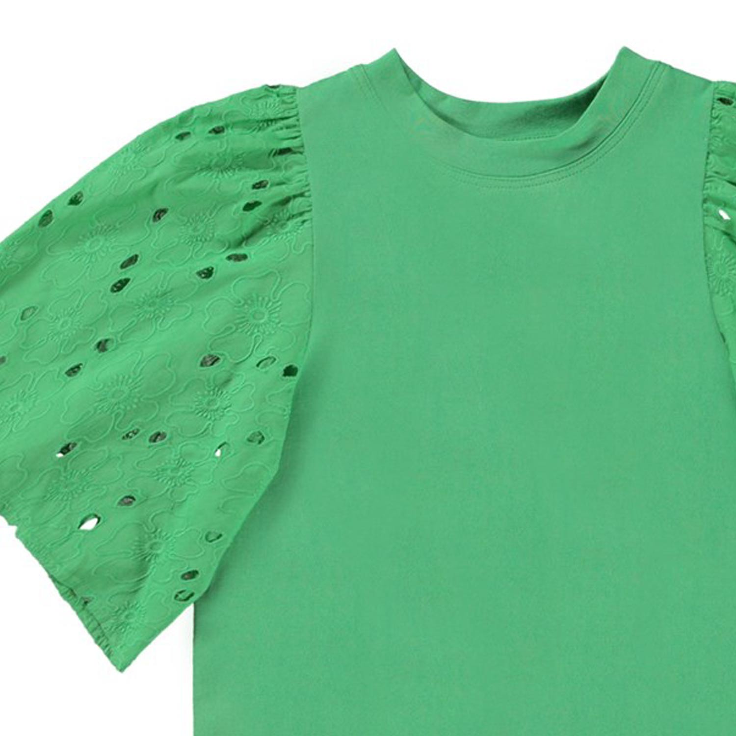 TOP RITZA SANGALLO VERDE BAMBINA E TEENAGER - annameglio.com abbigliamento moda