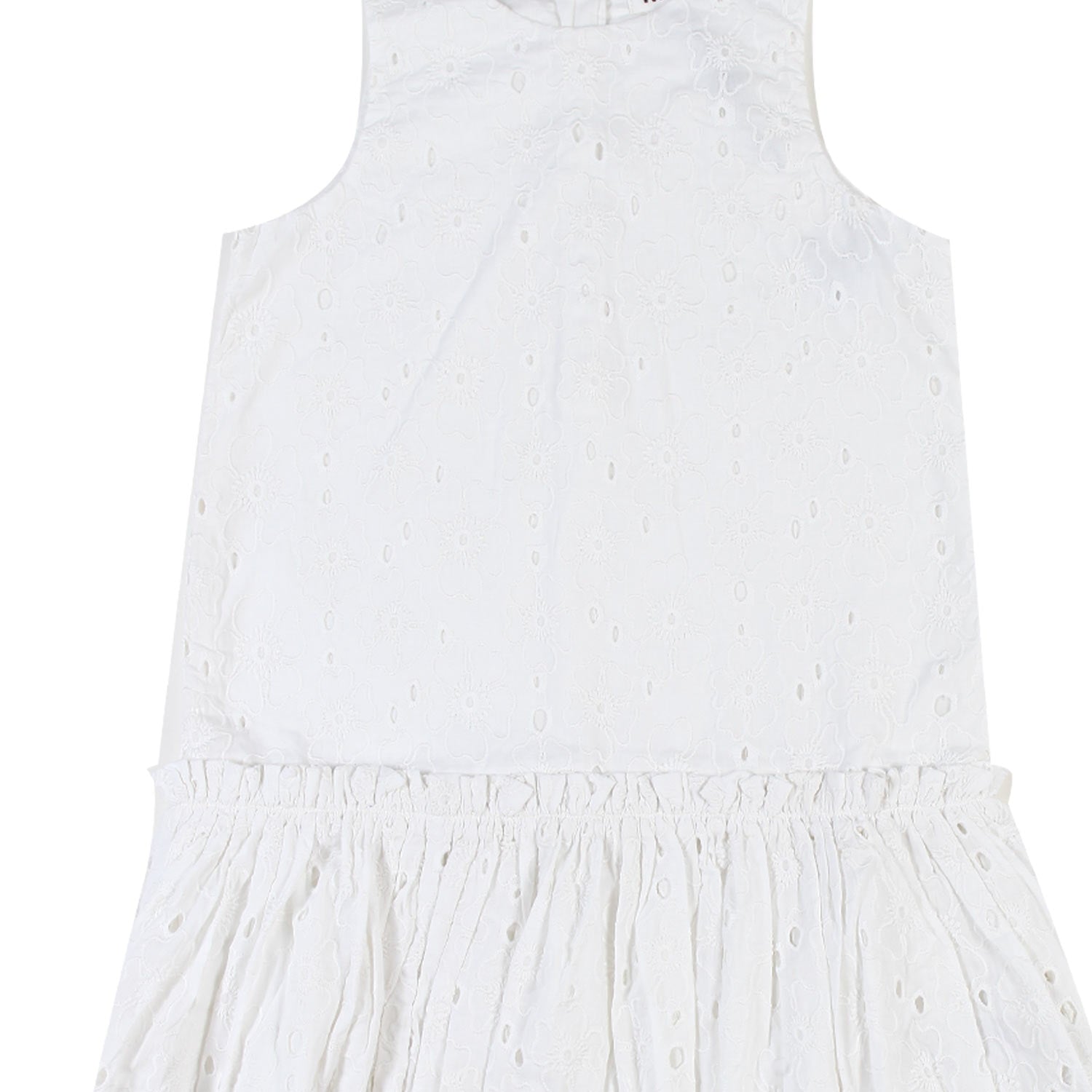 Abito sangallo bianco bambina teen - annameglio.com abbigliamento moda