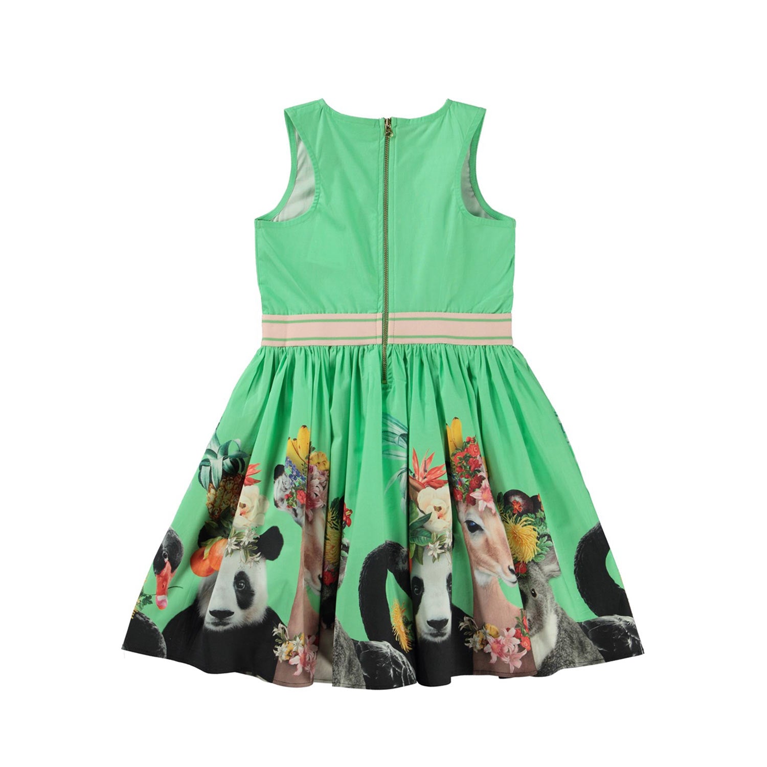 VESTITO CARLI VERDE E MULTICOLOR BAMBINA - annameglio.com abbigliamento moda