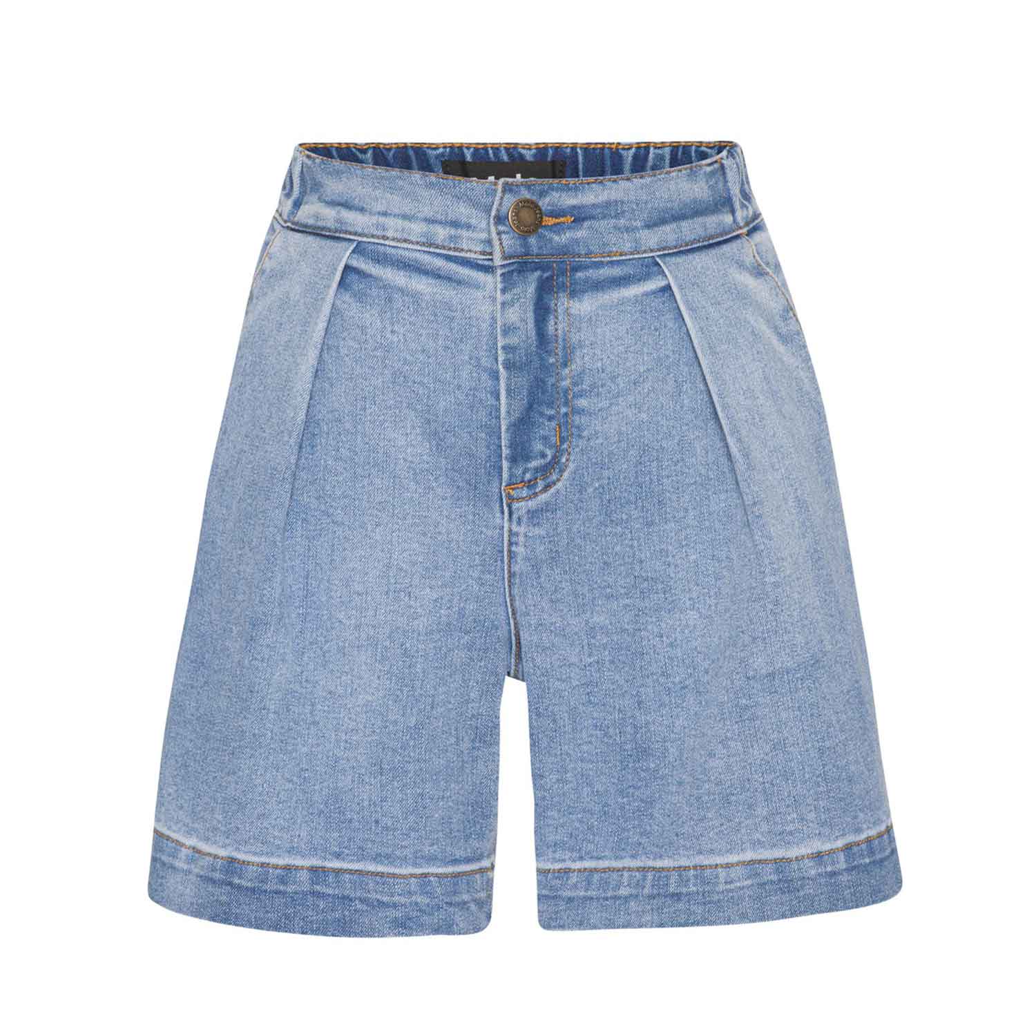 SHORTS DENIM AMARI BLUE WASHED BAMBINA E TEENAGER - annameglio.com abbigliamento moda