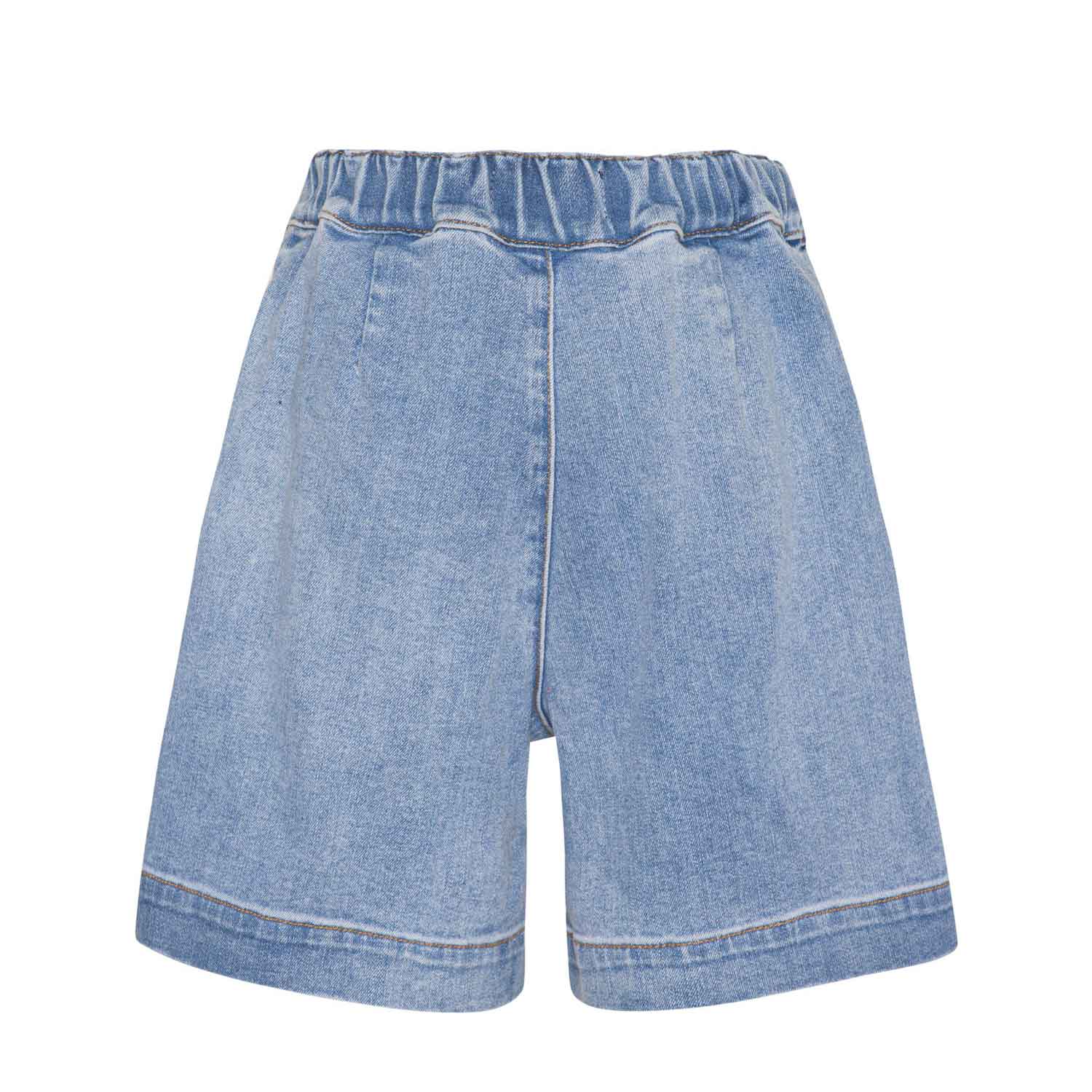 SHORTS DENIM AMARI BLUE WASHED BAMBINA E TEENAGER - annameglio.com abbigliamento moda