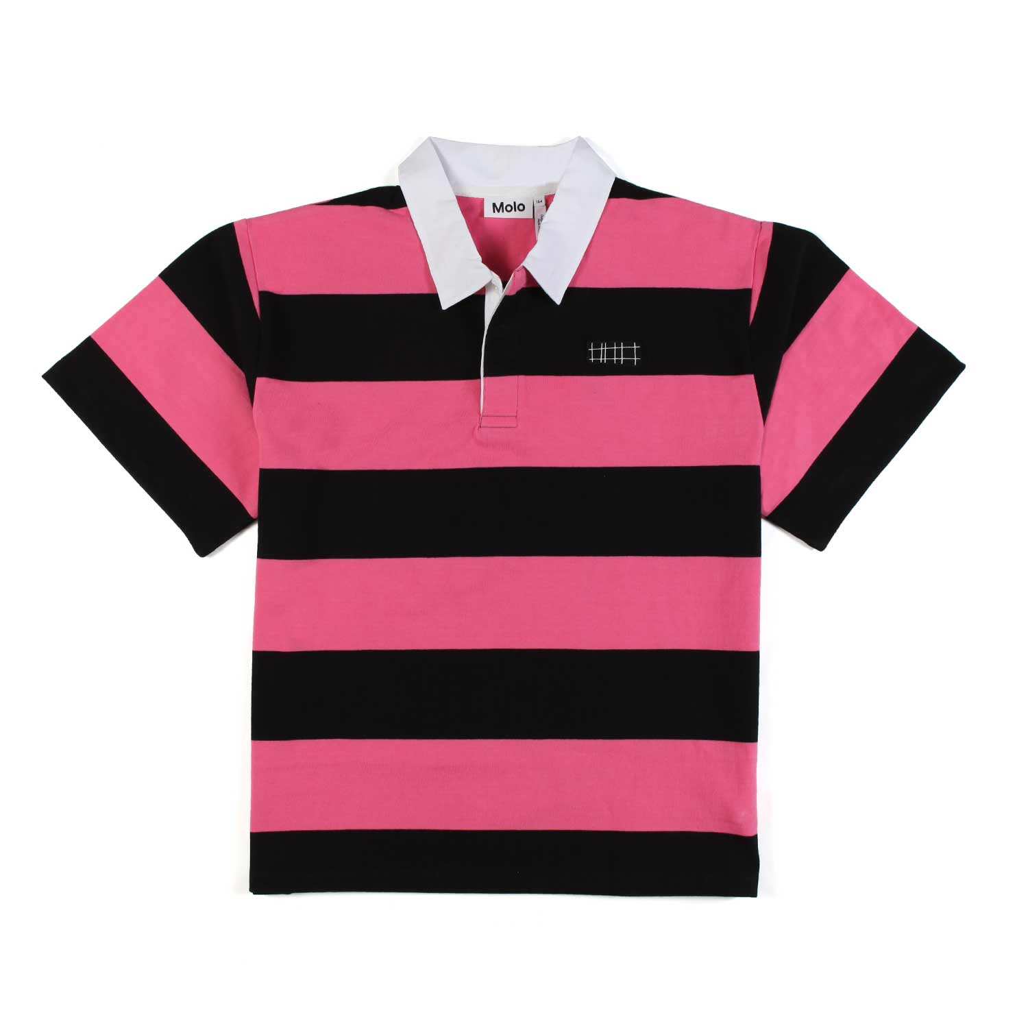 POLO REEF UNISEX ROSA E NERA A STRISCE - annameglio.com abbigliamento moda