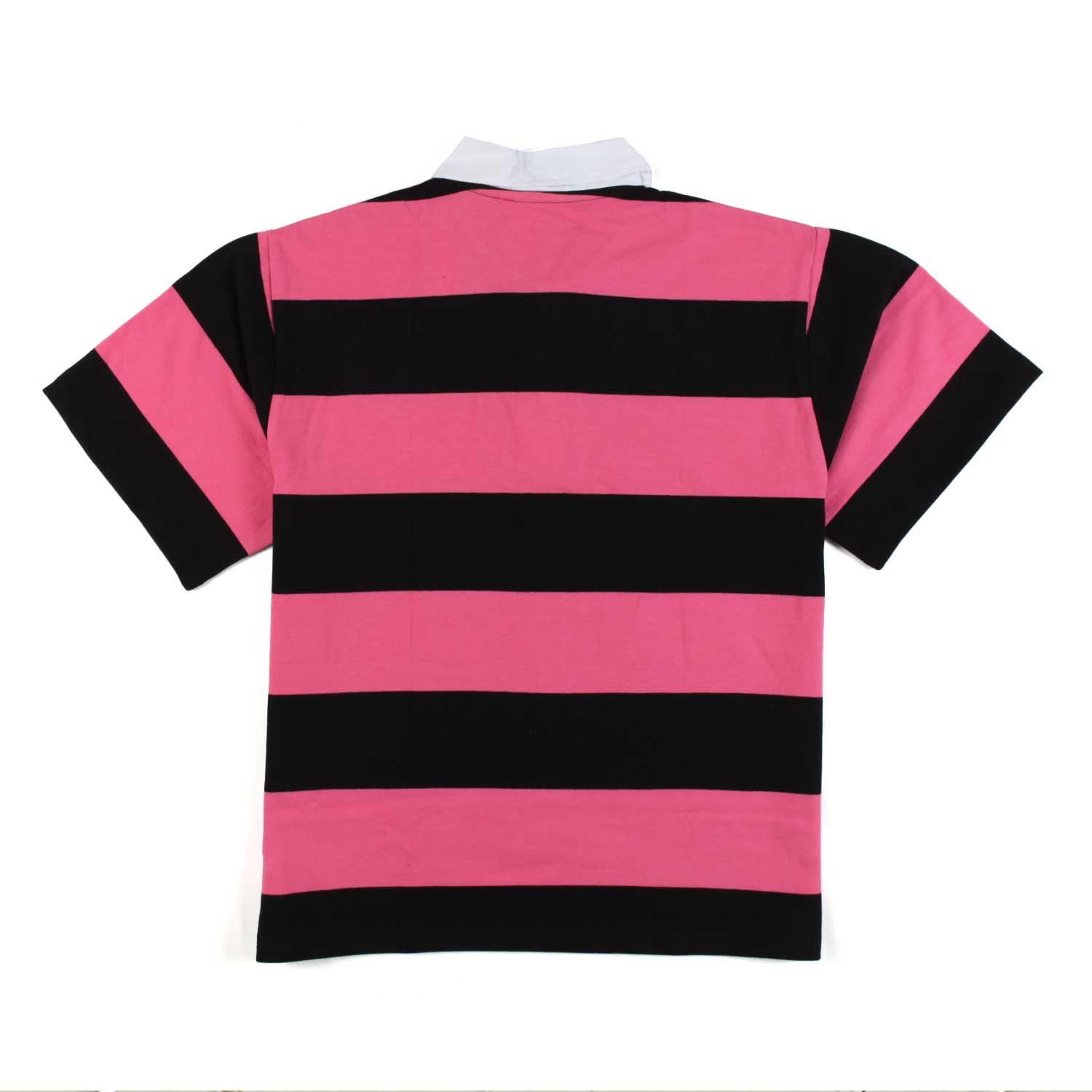 POLO REEF UNISEX ROSA E NERA A STRISCE - annameglio.com abbigliamento moda