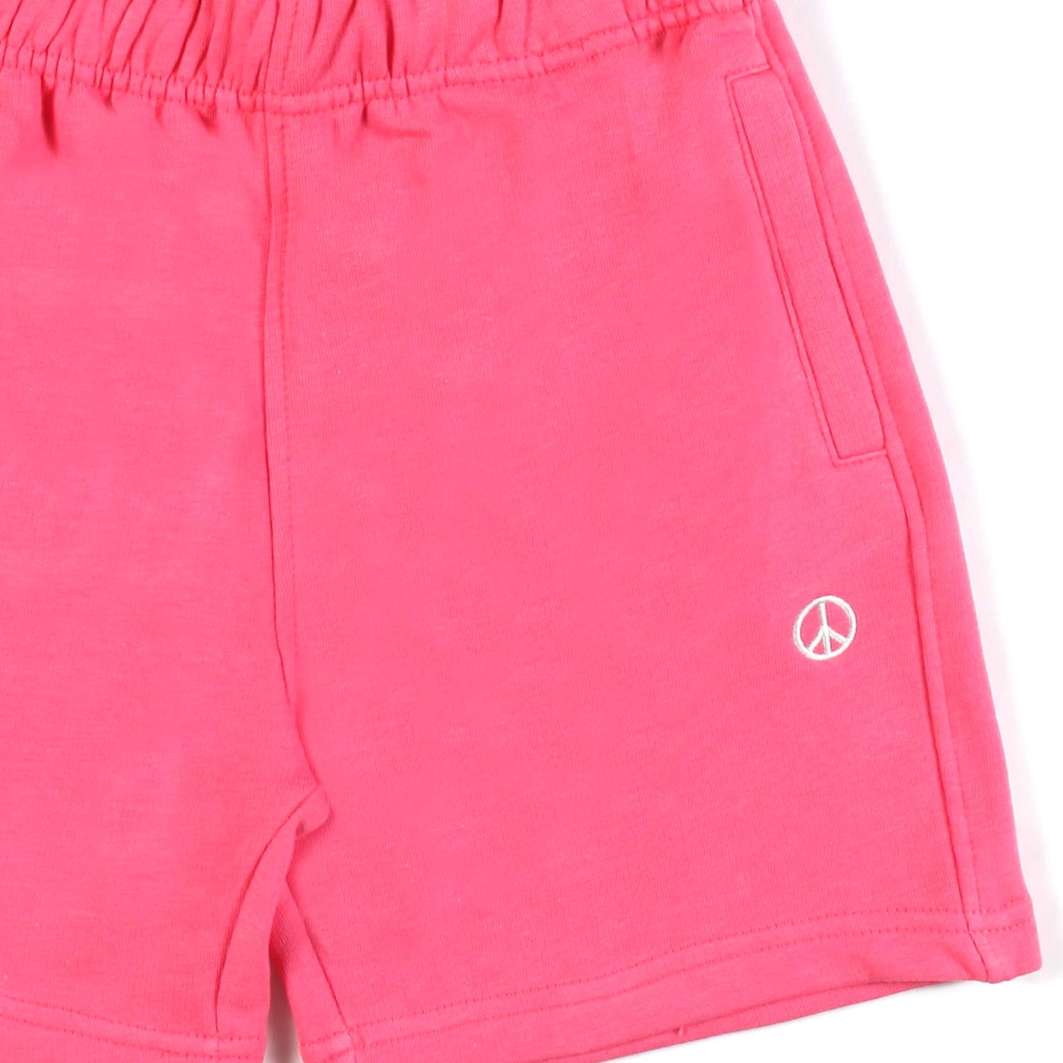 SHORTS UNISEX ADIAN PEACE FUCSIA BUBBLEGUM - annameglio.com abbigliamento moda