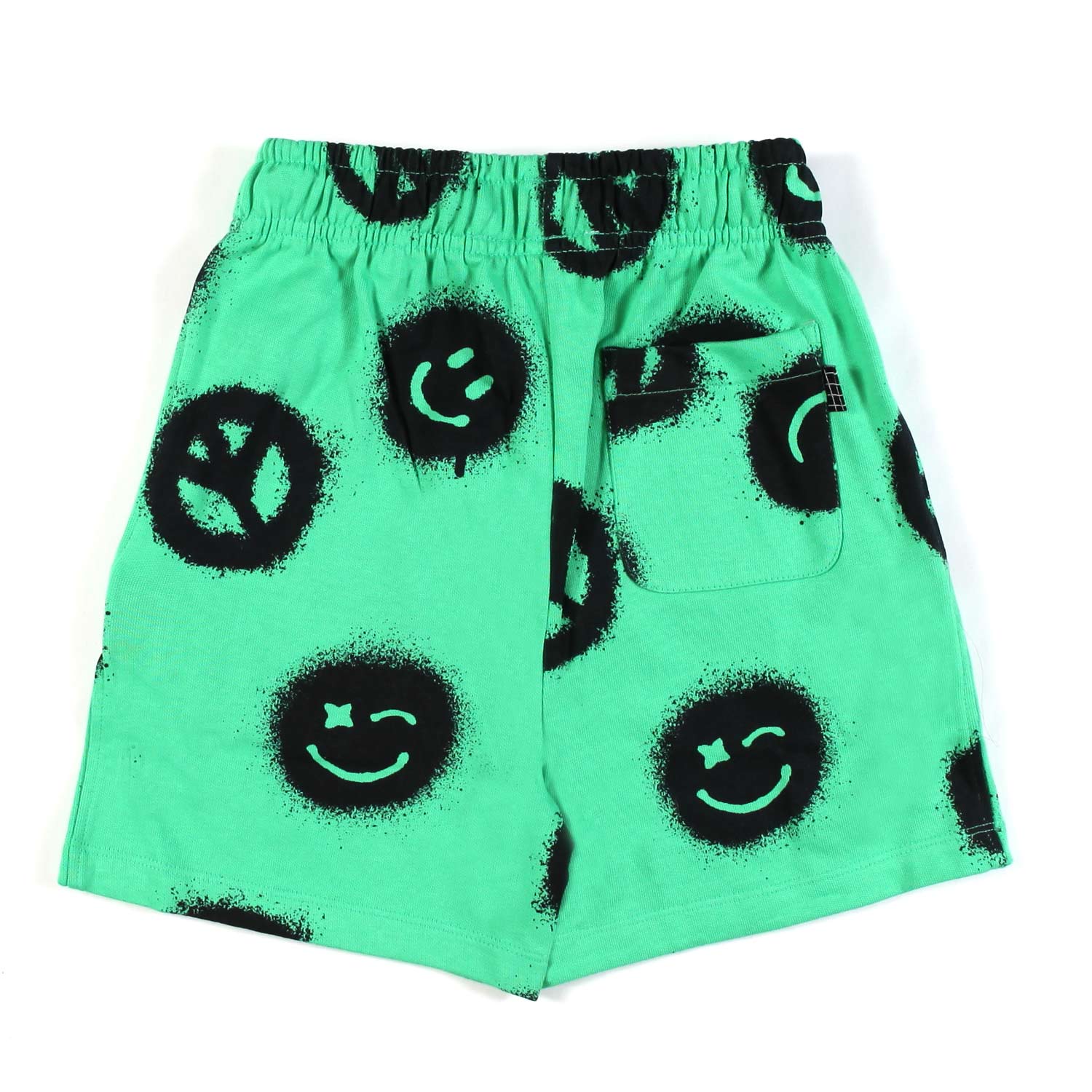 SHORTS UNISEX ADIAN PEACE VERDE E NERO - annameglio.com abbigliamento moda