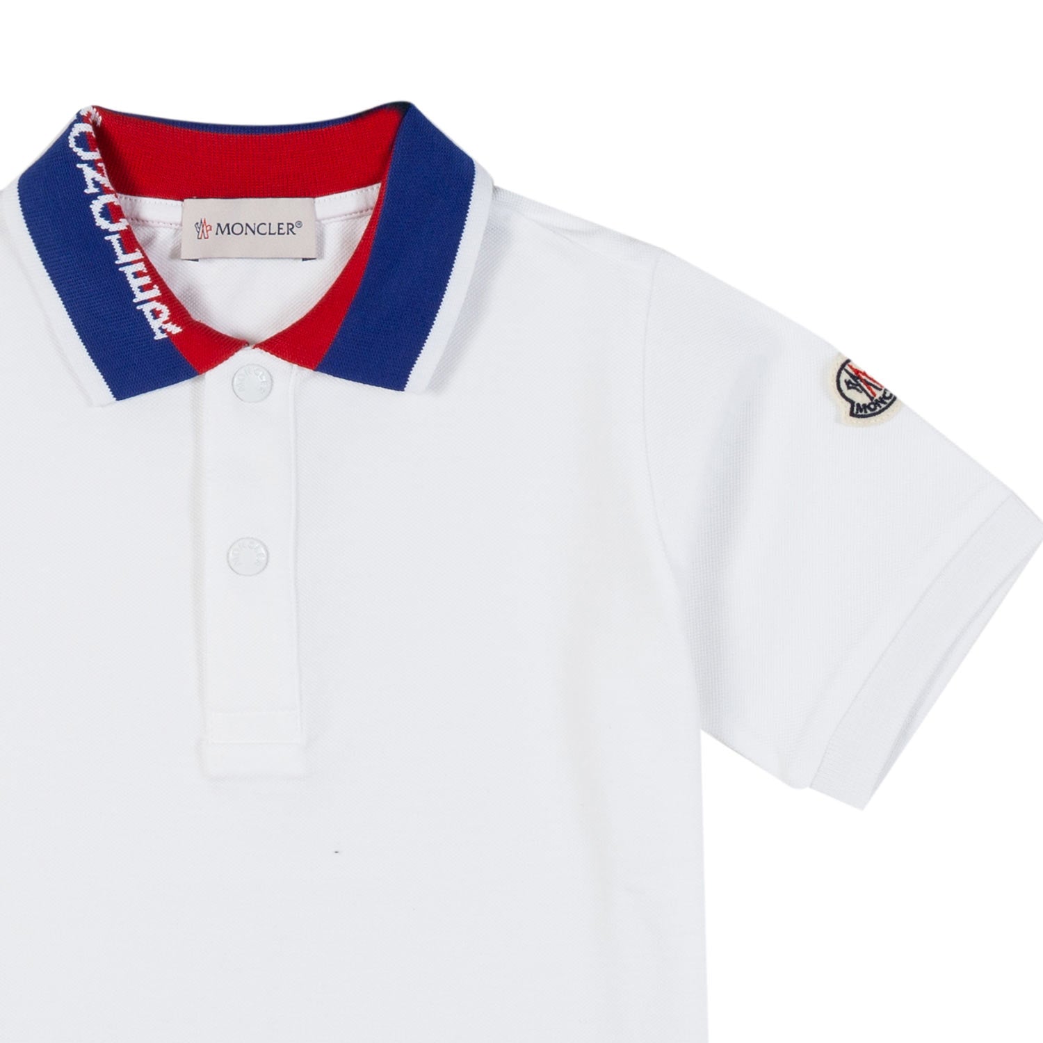 Polo bianca con colletto lettering bambino e teen - annameglio.com abbigliamento moda