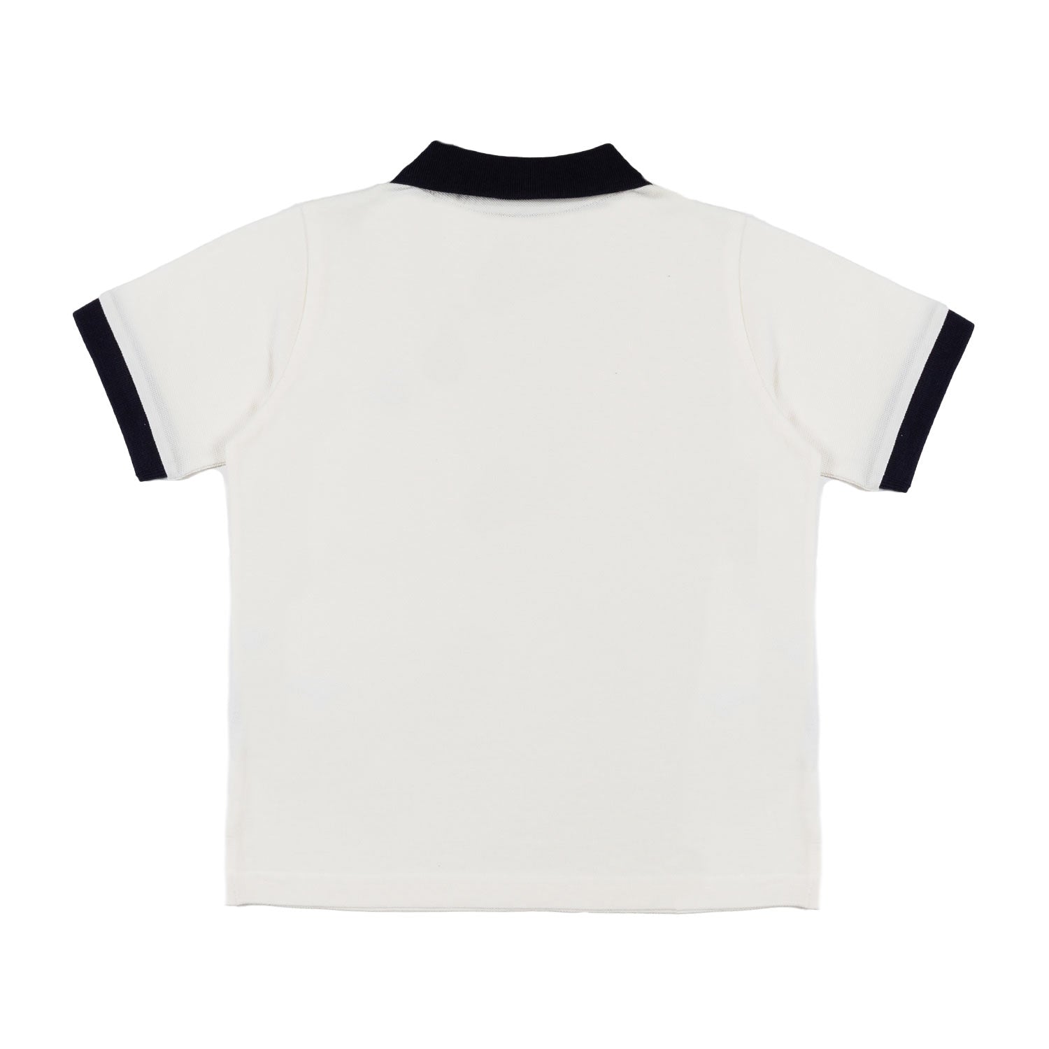 POLO BIANCO NEVE CON ORLI BLU NAVY BAMBINO E TEEN - annameglio.com abbigliamento moda