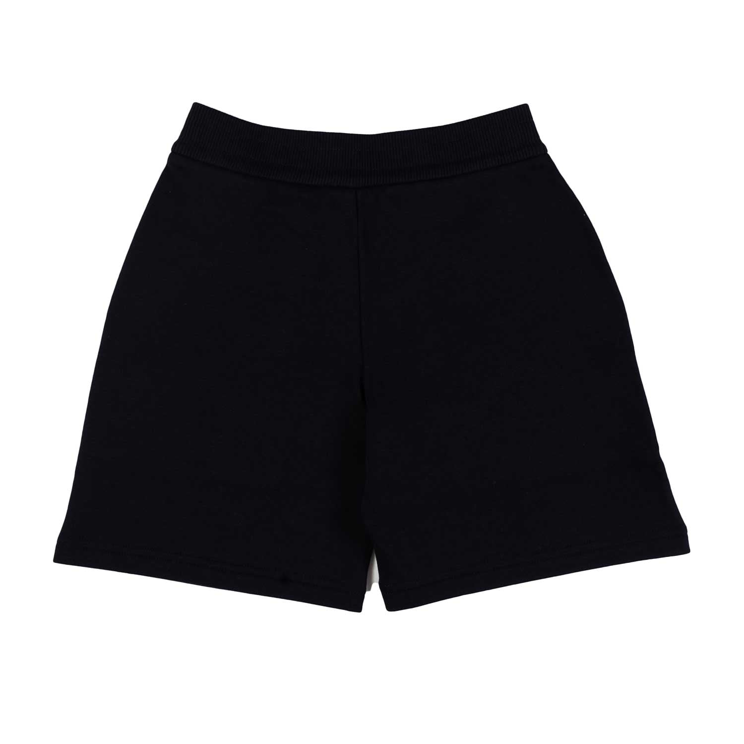 SHORTS IN FELPA BLU NAVY CON PATCH LOGO - annameglio.com abbigliamento moda