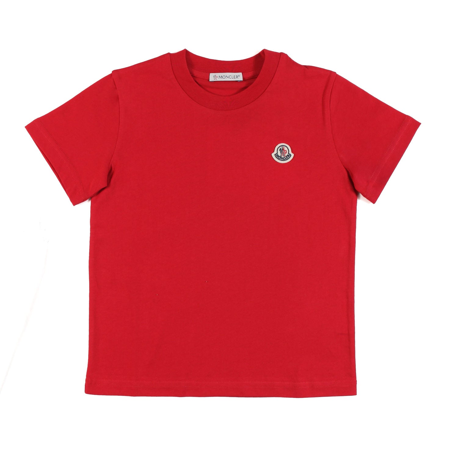 T-SHIRT UNISEX ROSSO SCARLATTO CON PATCH LOGO - annameglio.com abbigliamento moda