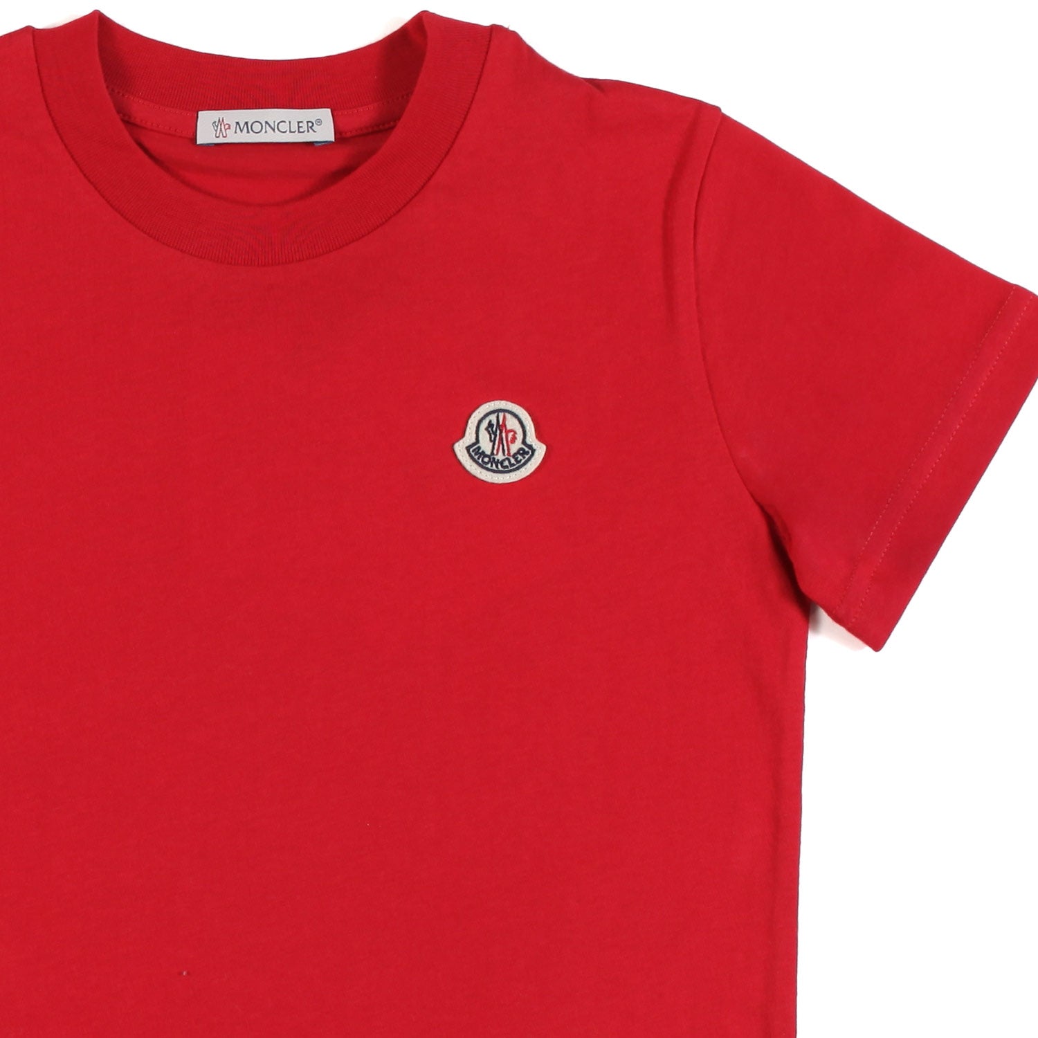 T-SHIRT UNISEX ROSSO SCARLATTO CON PATCH LOGO - annameglio.com abbigliamento moda