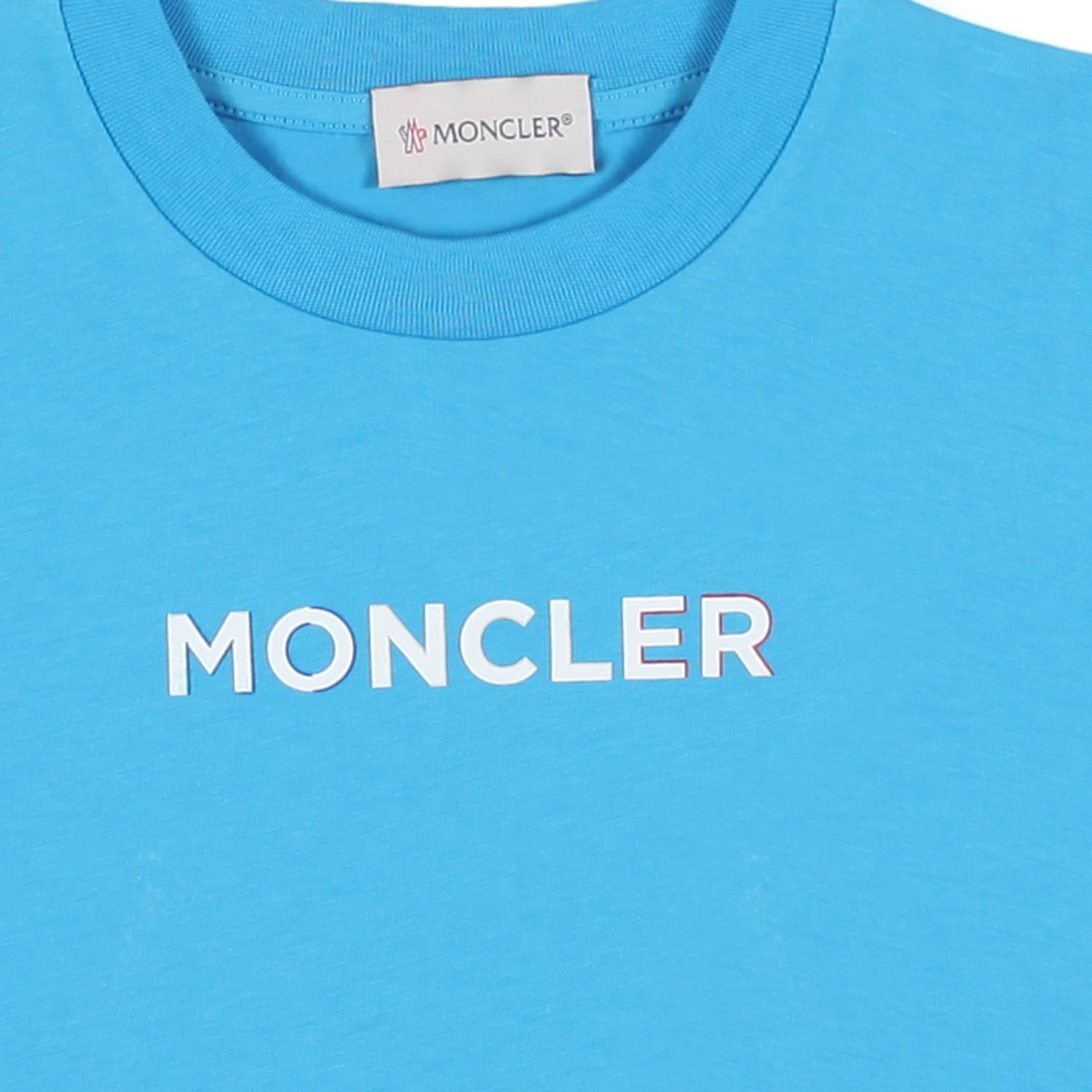 T-SHIRT UNISEX TURCHESE CON LOGO BIANCO - annameglio.com abbigliamento moda