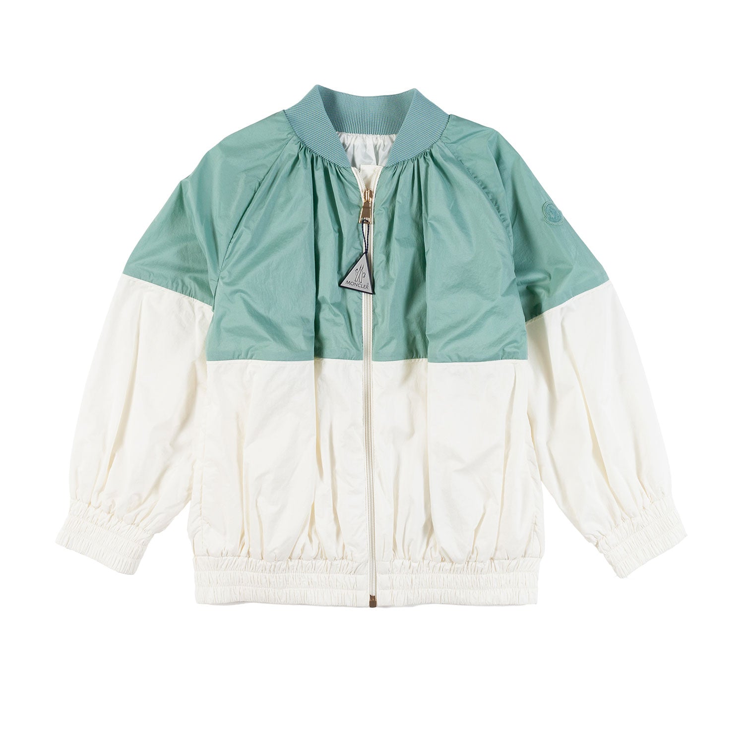 GIACCA AINE VERDE ACQUA E BIANCO BAMBINA E TEEN - annameglio.com abbigliamento moda