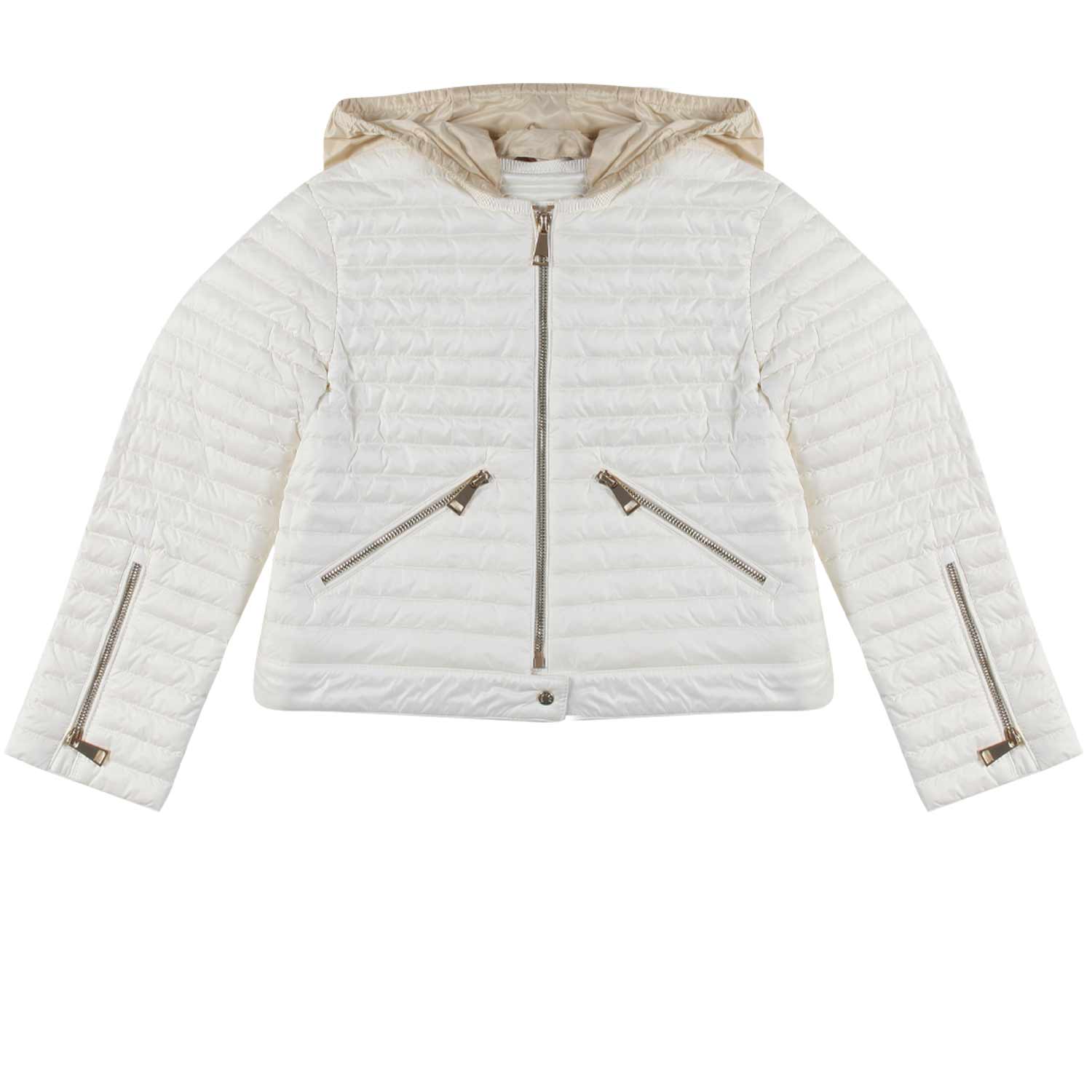 PIUMINO LEGGERO POURTET BIANCO CALDO E BEIGE - annameglio.com abbigliamento moda