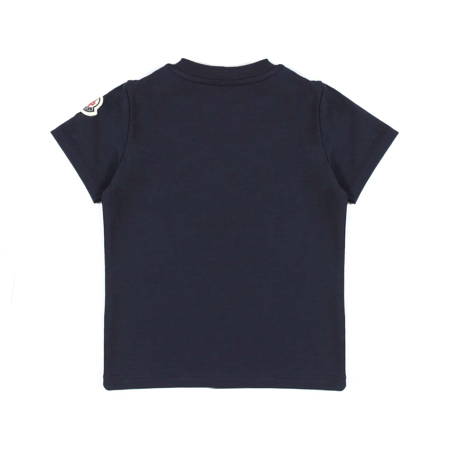 T-SHIRT BLU CON LOGO RICAMATO BIMBO E BIMBA - annameglio.com abbigliamento moda