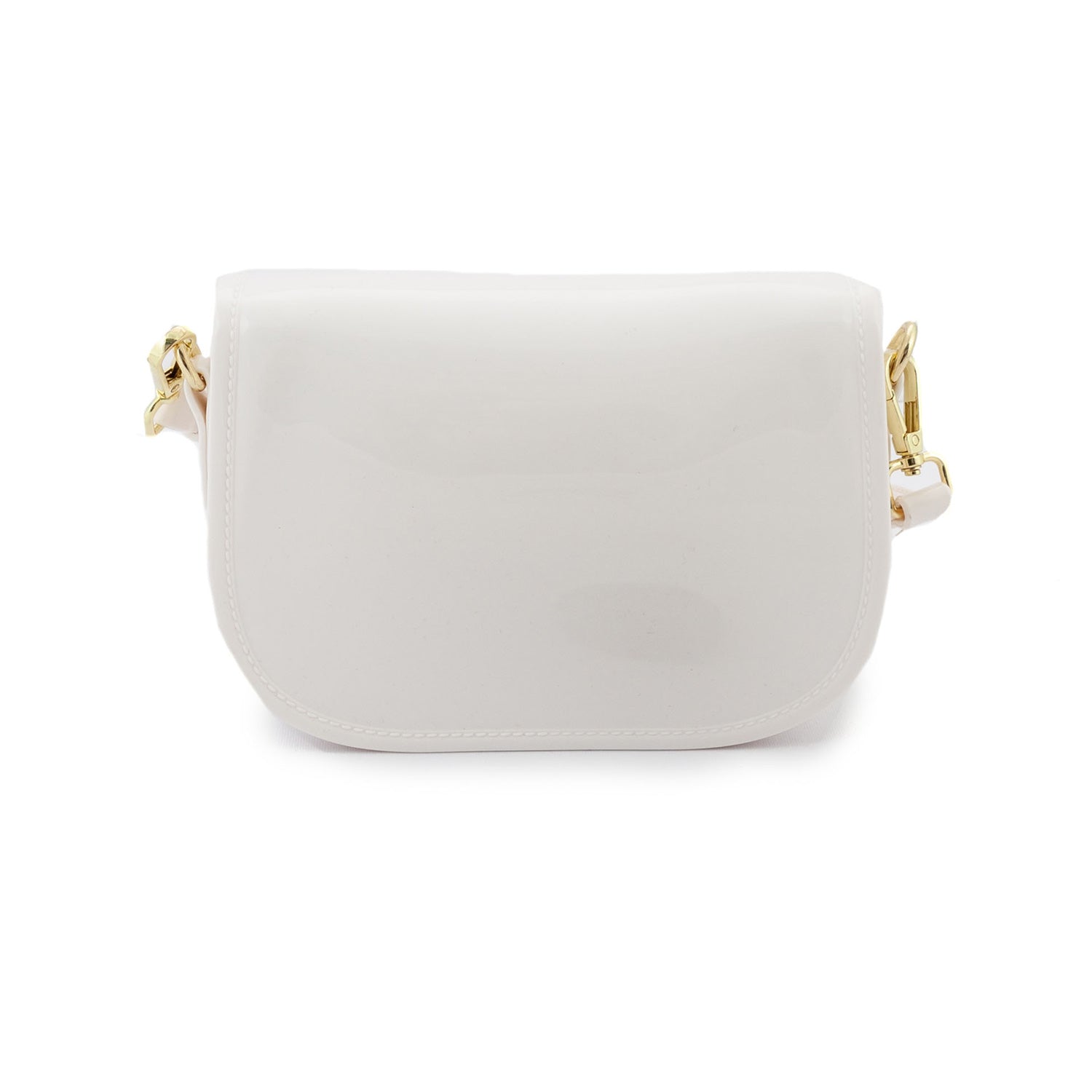 BORSETTA TRACOLLA BIANCO LUCIDO - annameglio.com abbigliamento moda