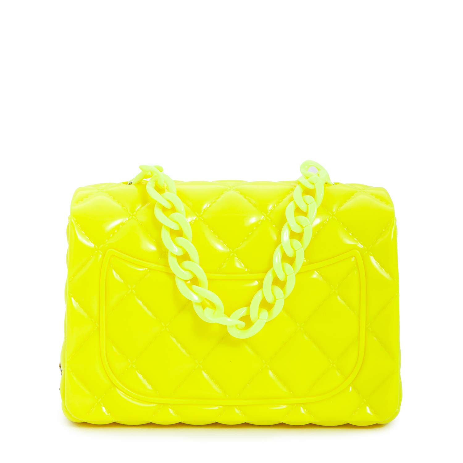 MINI BORSA A MANO GIALLO LUCIDO - annameglio.com abbigliamento moda