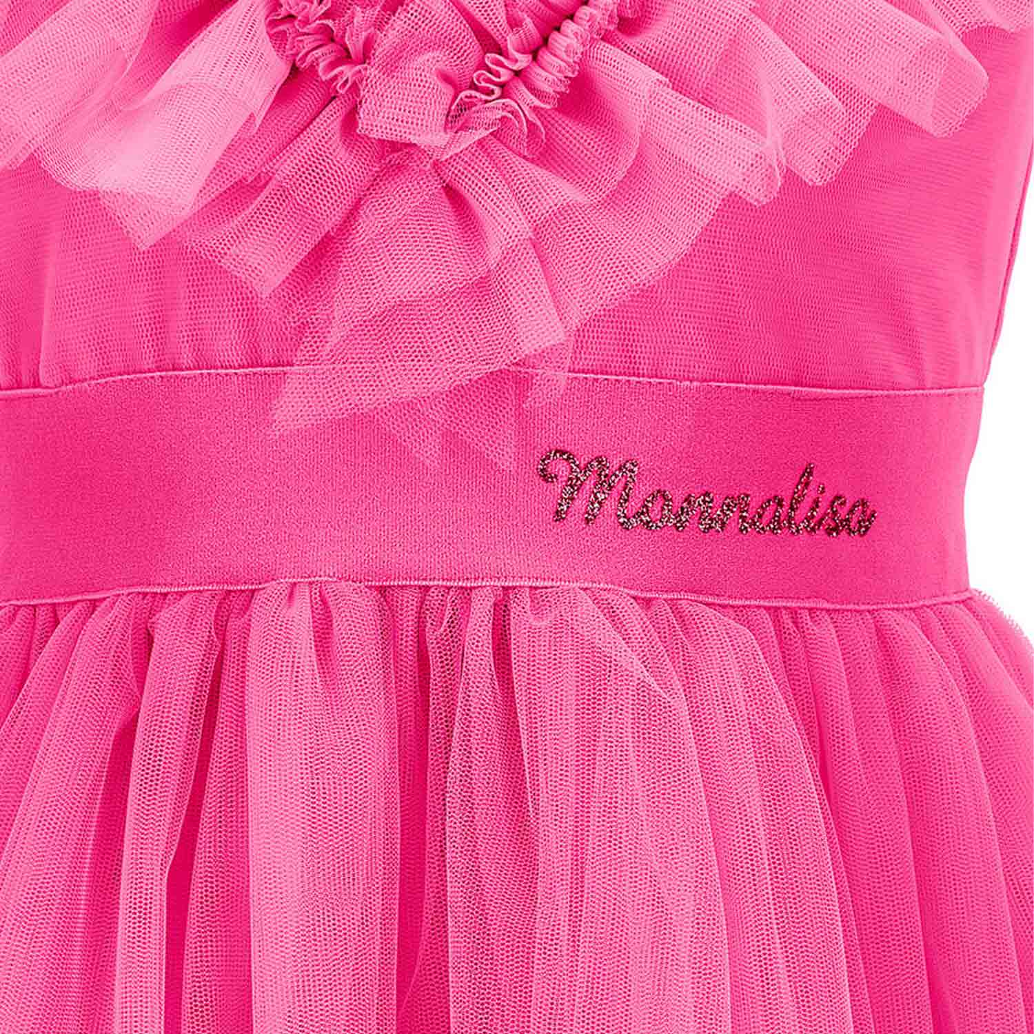 ABITO TULLE FUCSIA FANDANGO CON ROUCHES - annameglio.com abbigliamento moda