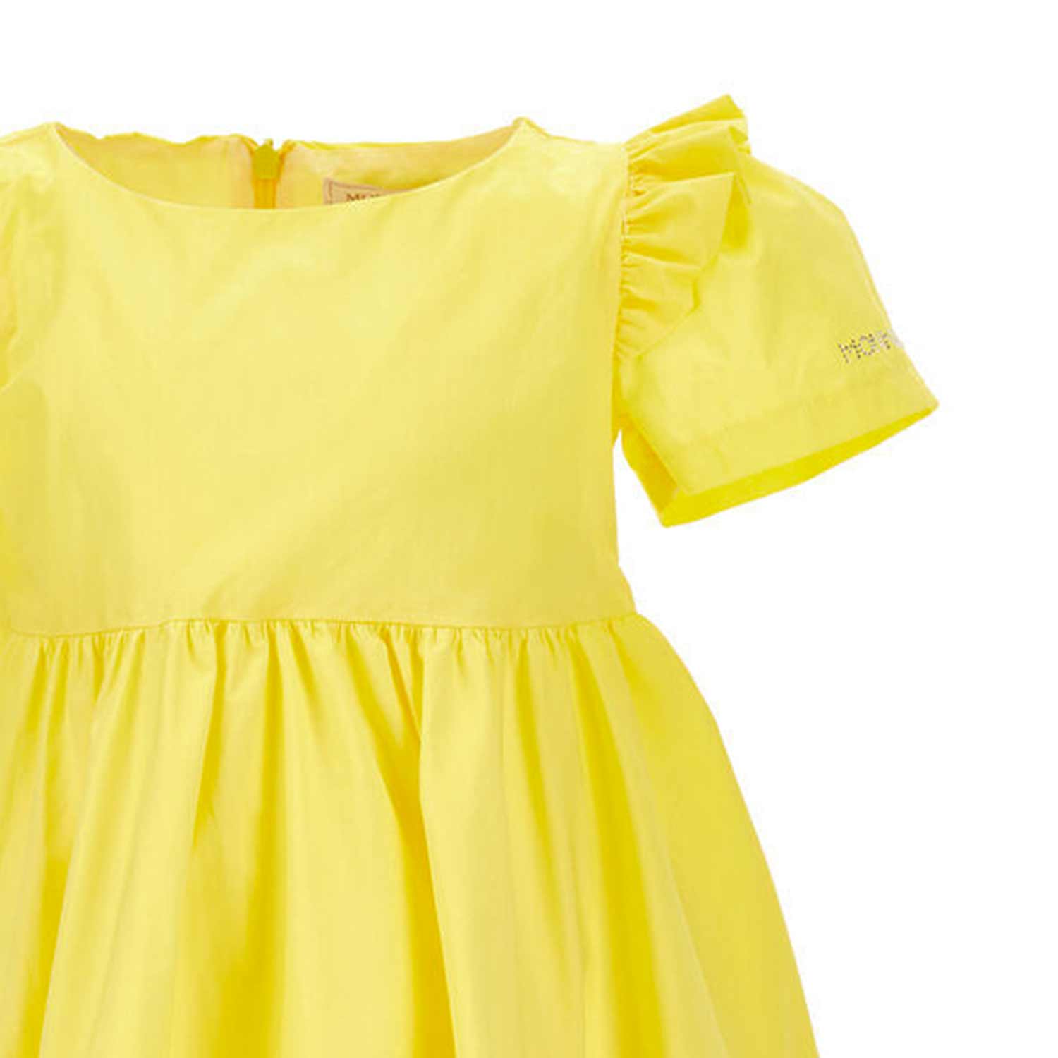 ABITO GIALLO CON BALZE E GALETTE BAMBINA - annameglio.com abbigliamento moda