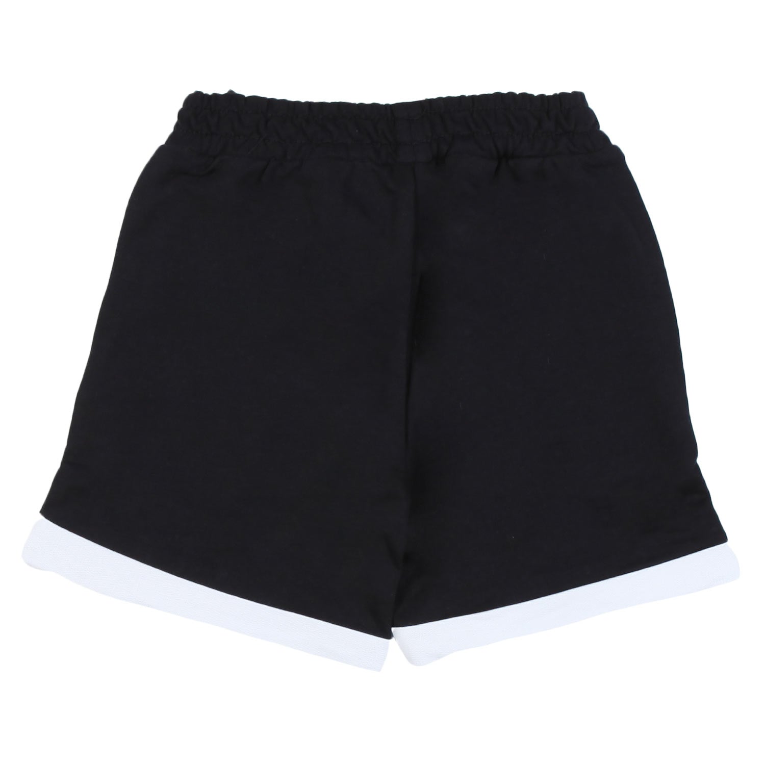 SHORTS FELPA BLU SCURO E BIANCHI BIMBA - annameglio.com abbigliamento moda