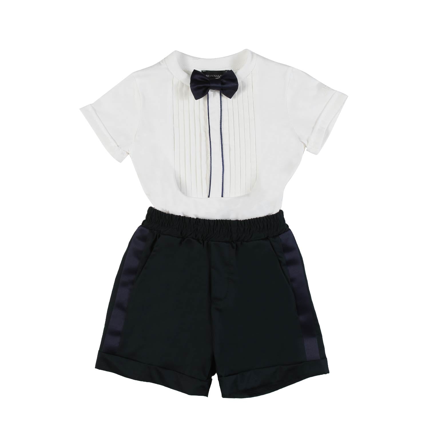 COMPLETINO BIANCO E BLU NAVY BIMBO - annameglio.com abbigliamento moda