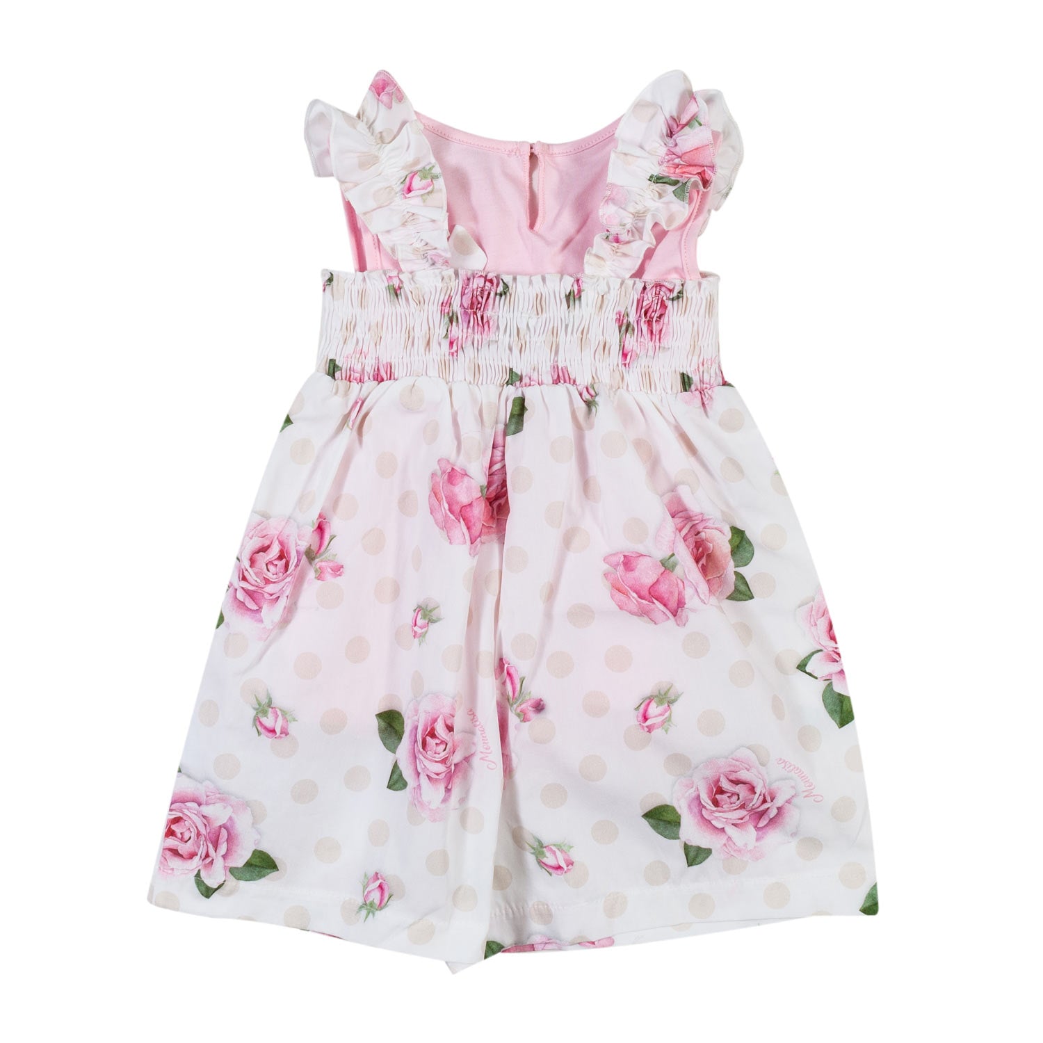 PAGLIACCETTO FLOREALE BIANCO E ROSA BIMBA - annameglio.com abbigliamento moda