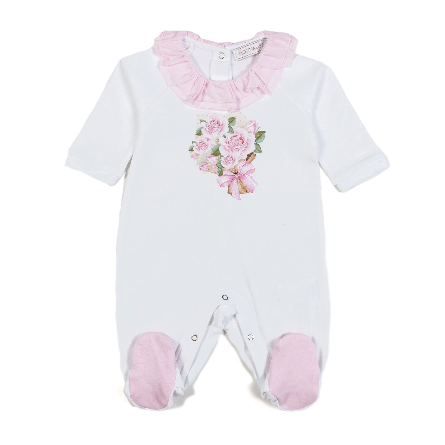 TUTINA BIANCA E ROSA CON STAMPA FLOREALE - annameglio.com abbigliamento moda