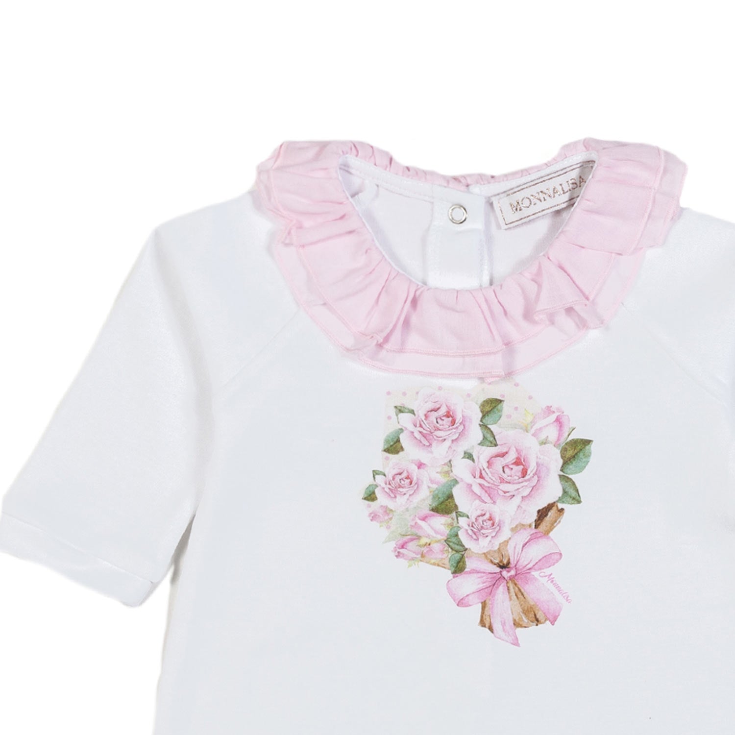 TUTINA BIANCA E ROSA CON STAMPA FLOREALE - annameglio.com abbigliamento moda