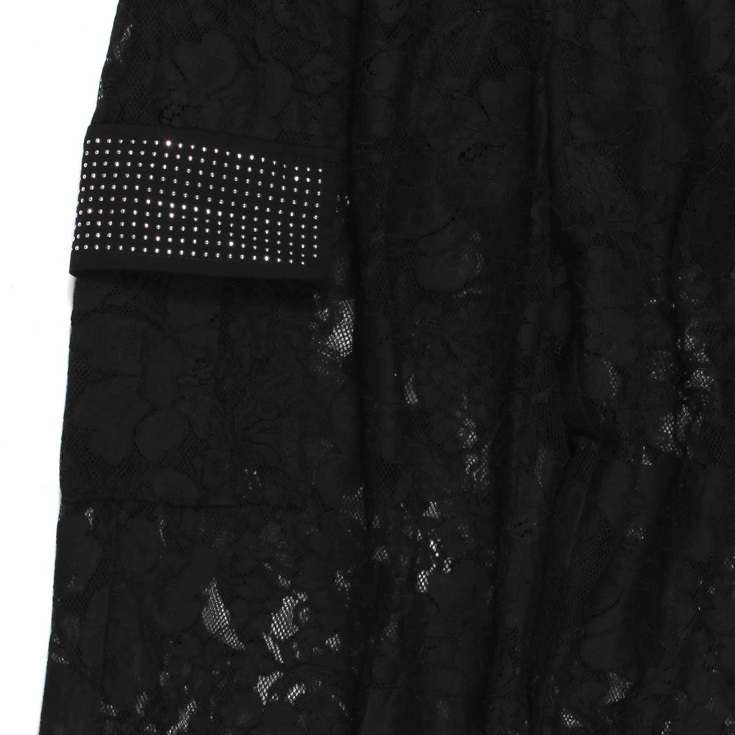 PANTALONE CARGO NERO IN PIZZO BAMBINA E RAGAZZA - annameglio.com abbigliamento moda