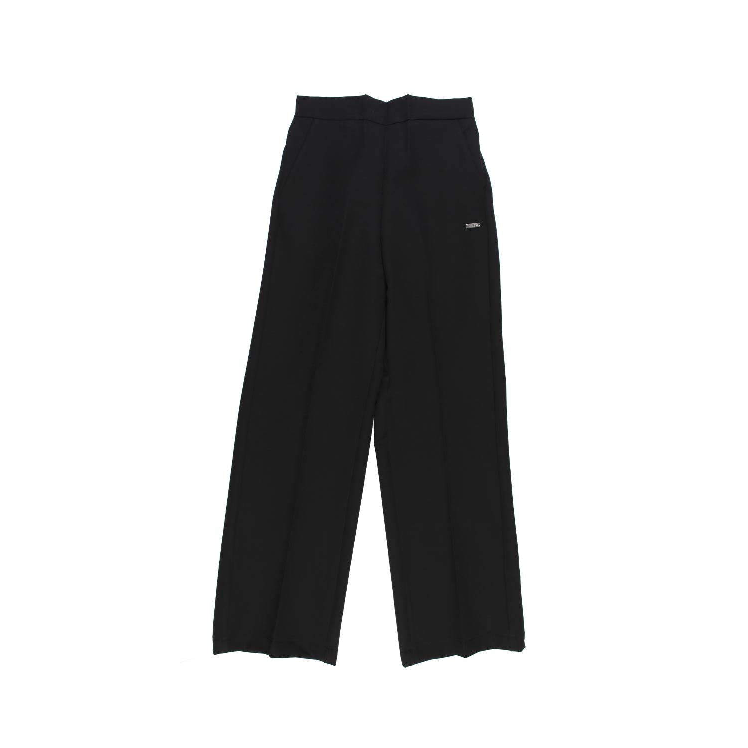PANTALONE PALAZZO NERO CON PINCES BAMBINA RAGAZZA - annameglio.com abbigliamento moda