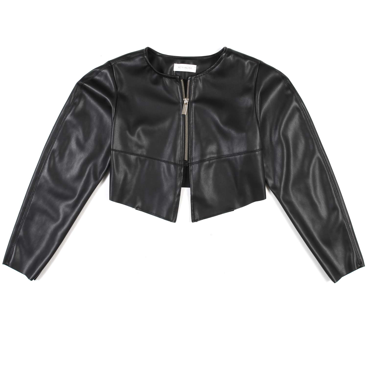 BOLERO NERO SPALMATO BAMBINA E RAGAZZA - annameglio.com abbigliamento moda